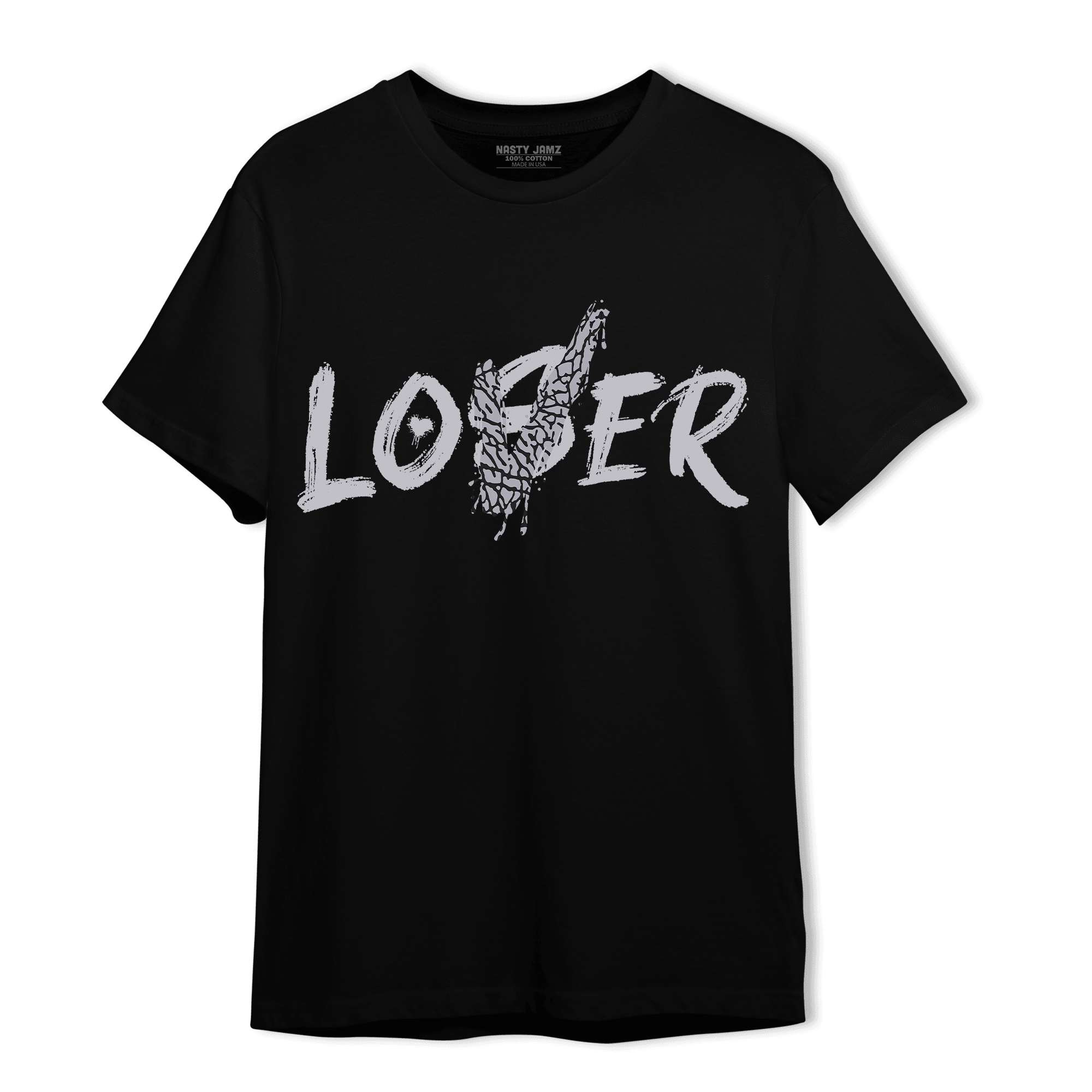 Off Noir 3s T Shirt Match Loser Lover - NastyJamz