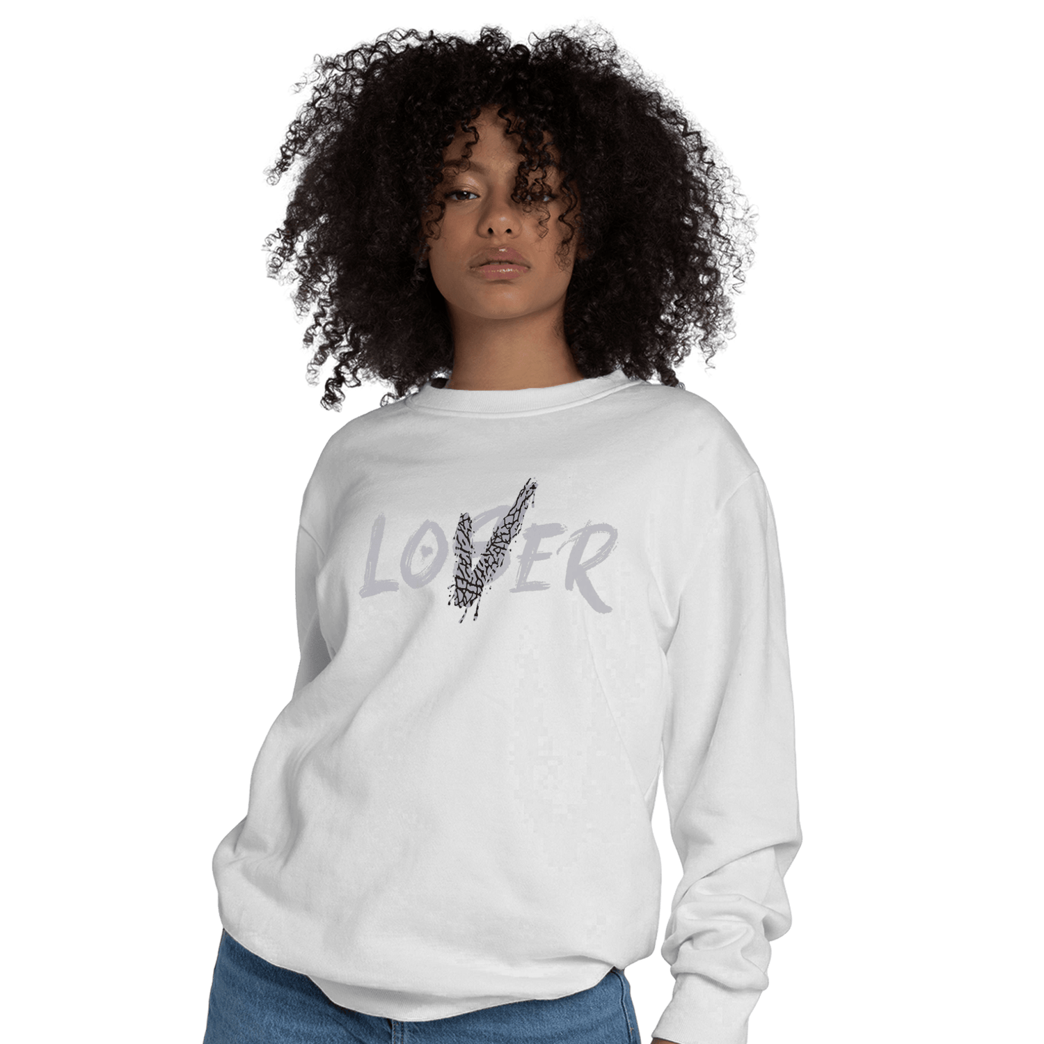 Off Noir 3s Sweatshirt Match Loser Lover - NastyJamz
