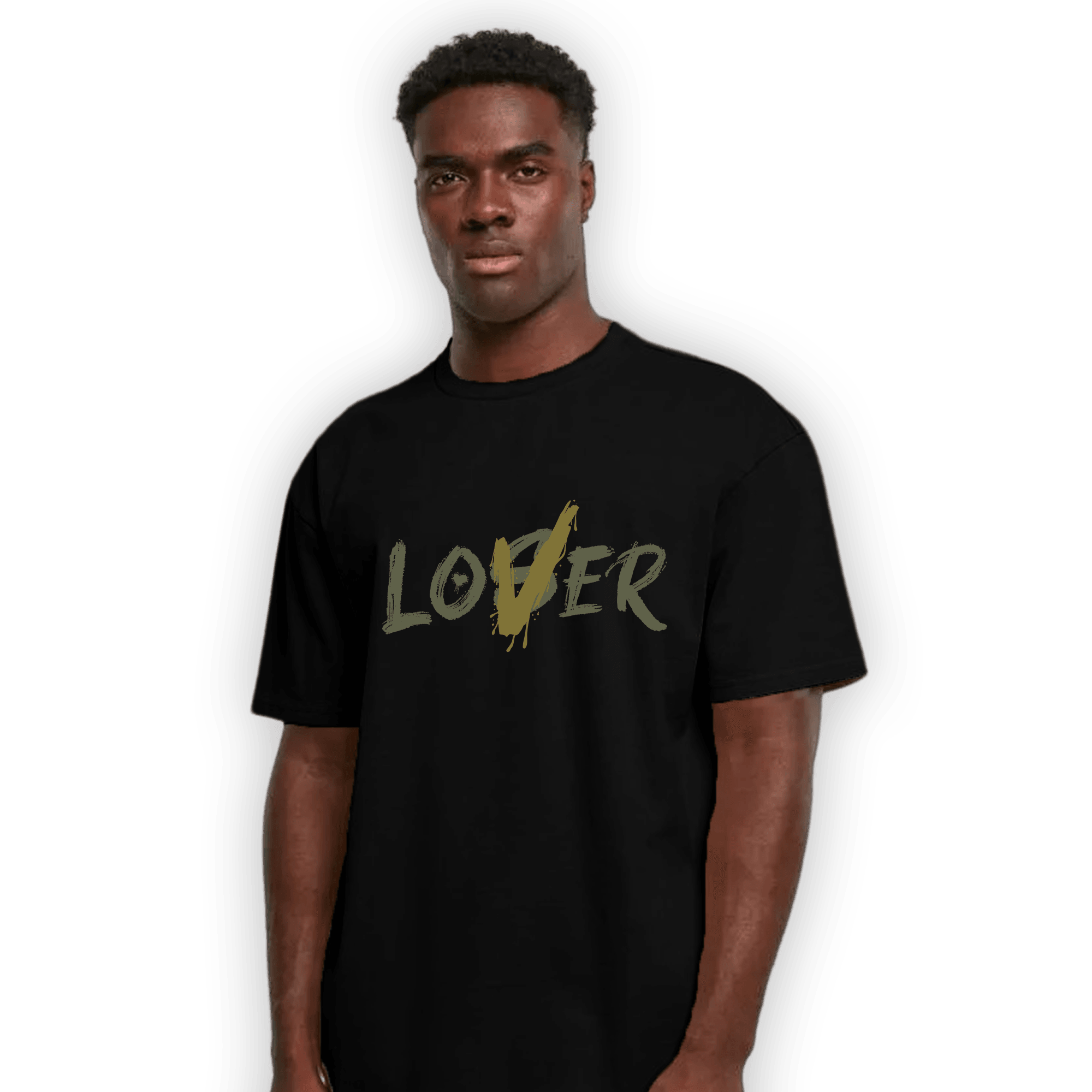 SE Craft Medium Olive 4s T Shirt Match Loser Lover - NastyJamz