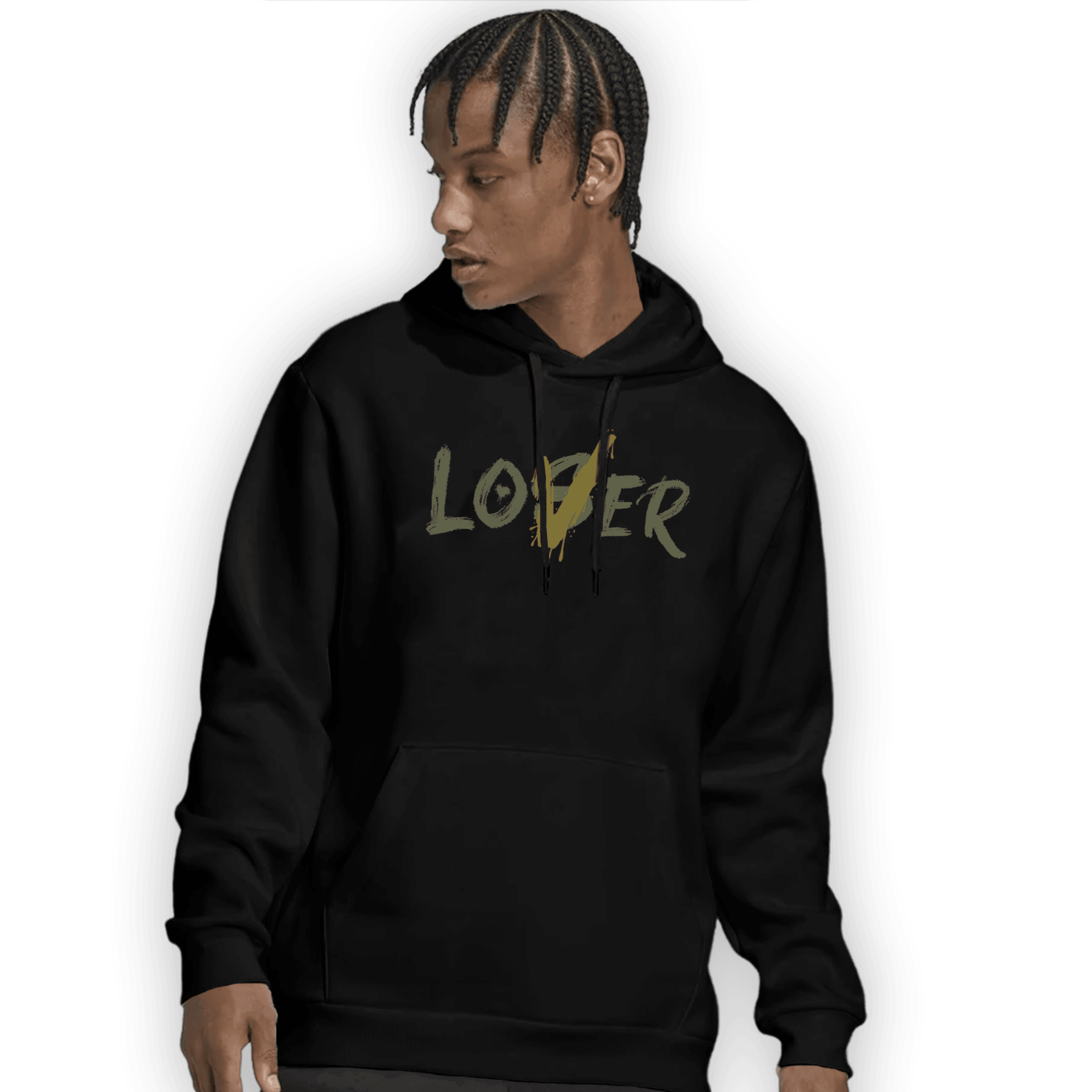 SE Craft Medium Olive 4s Hoodie Match Loser Lover - NastyJamz