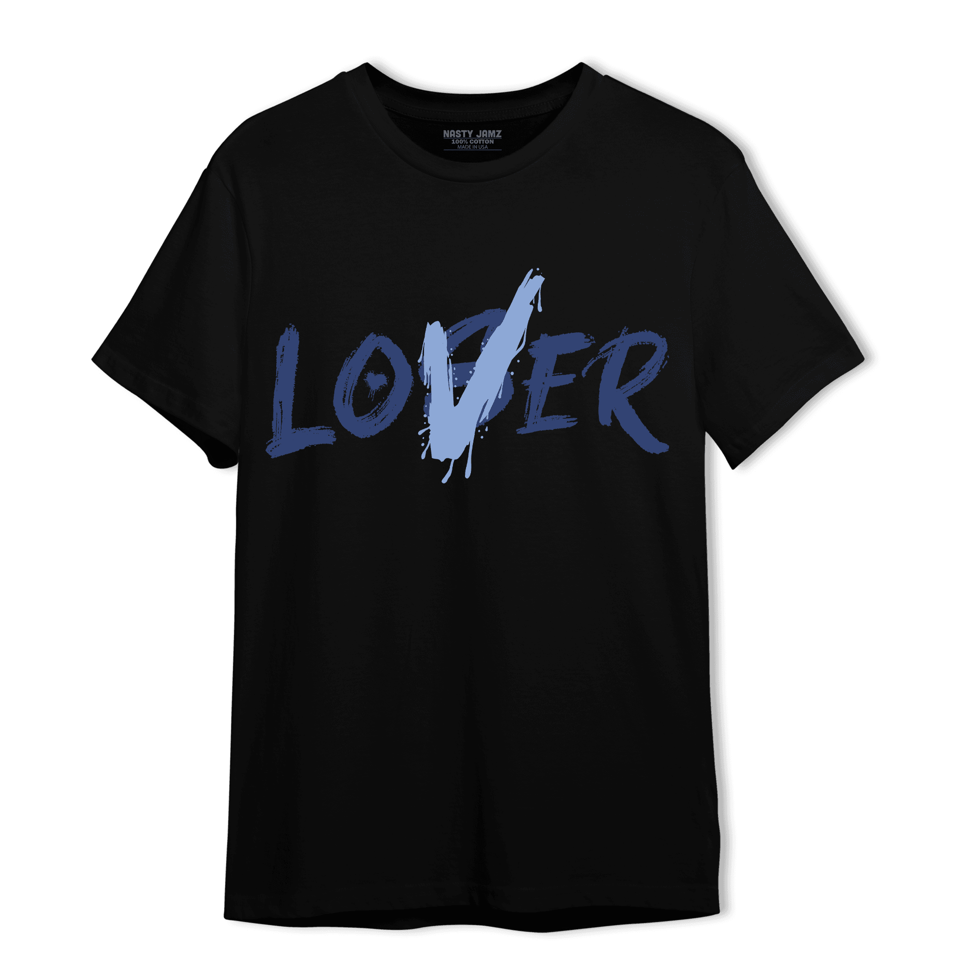 Midnight Navy 5s T Shirt Match Loser Lover - NastyJamz