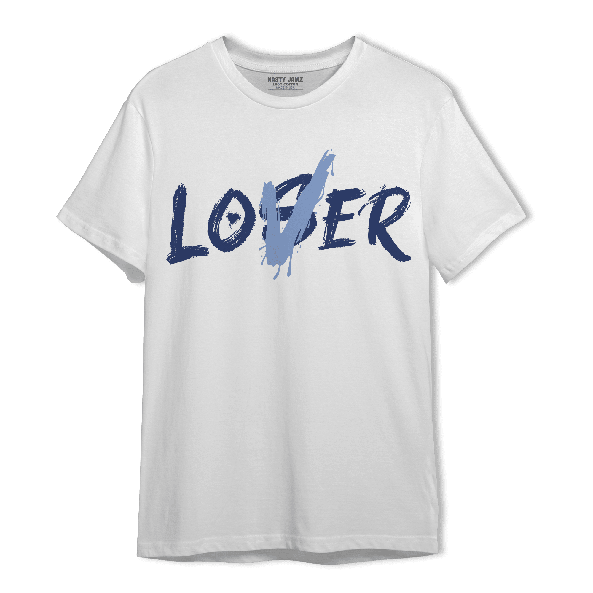 Midnight Navy 5s T Shirt Match Loser Lover - NastyJamz