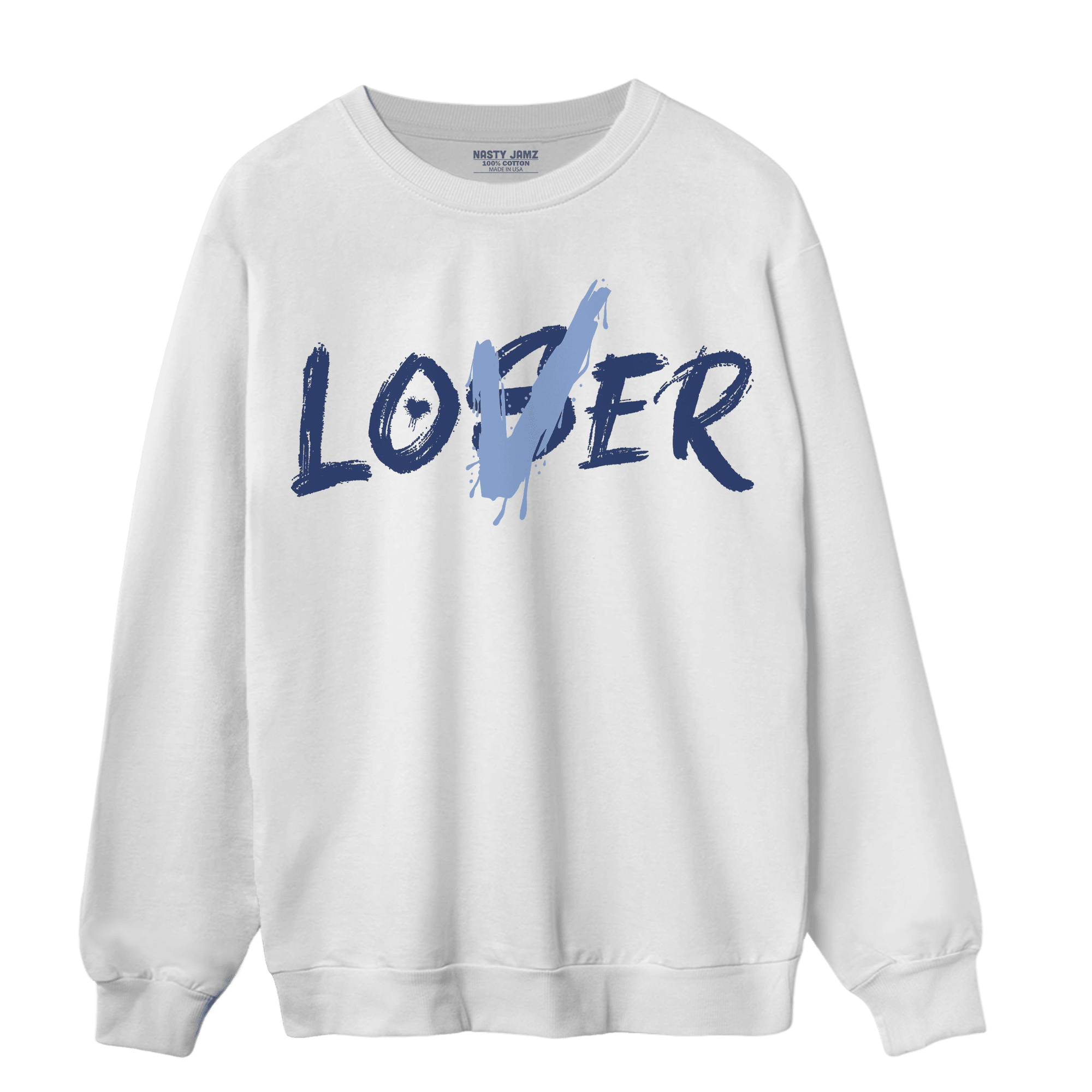 Midnight Navy 5s Sweatshirt Match Loser Lover - NastyJamz