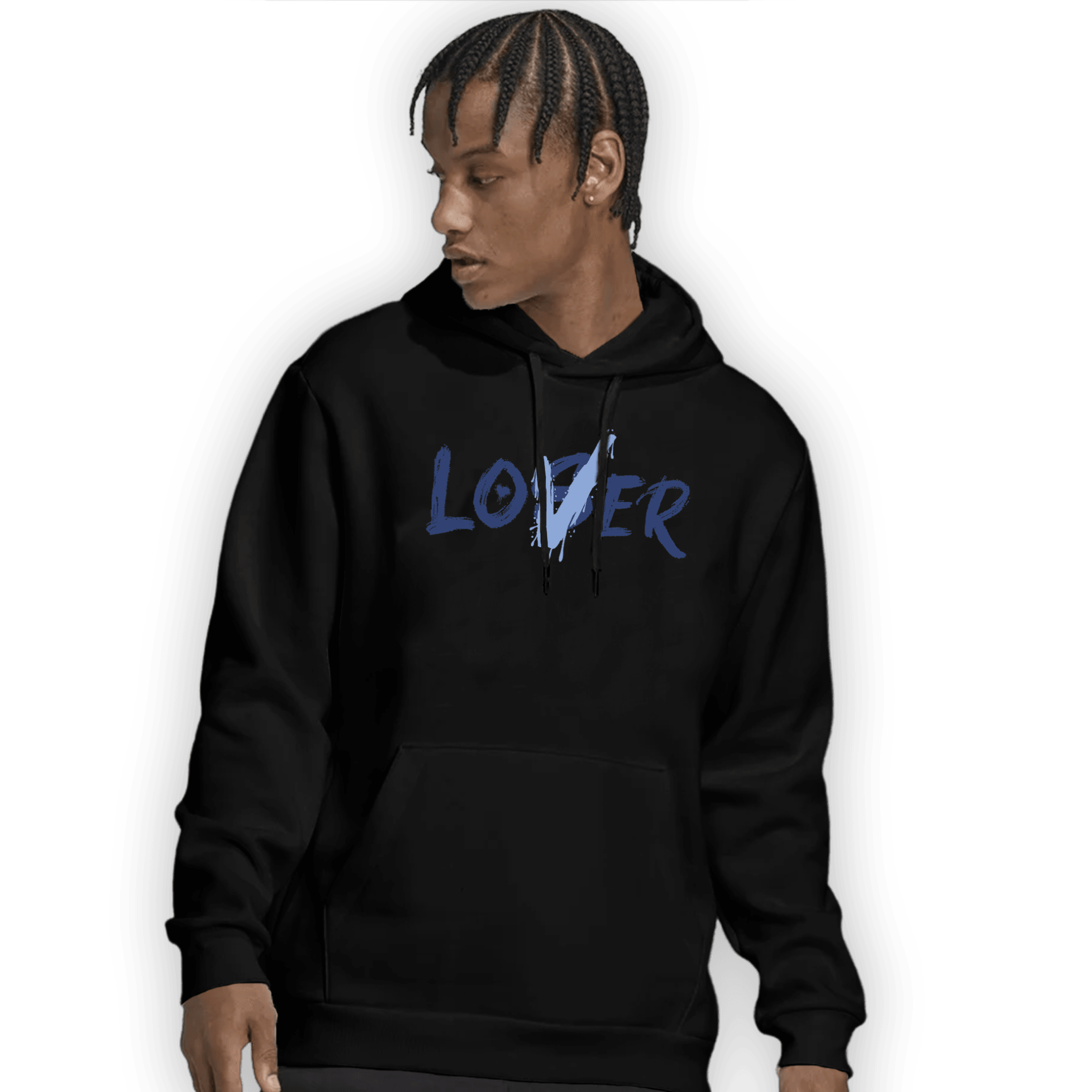 Midnight Navy 5s Hoodie Match Loser Lover - NastyJamz