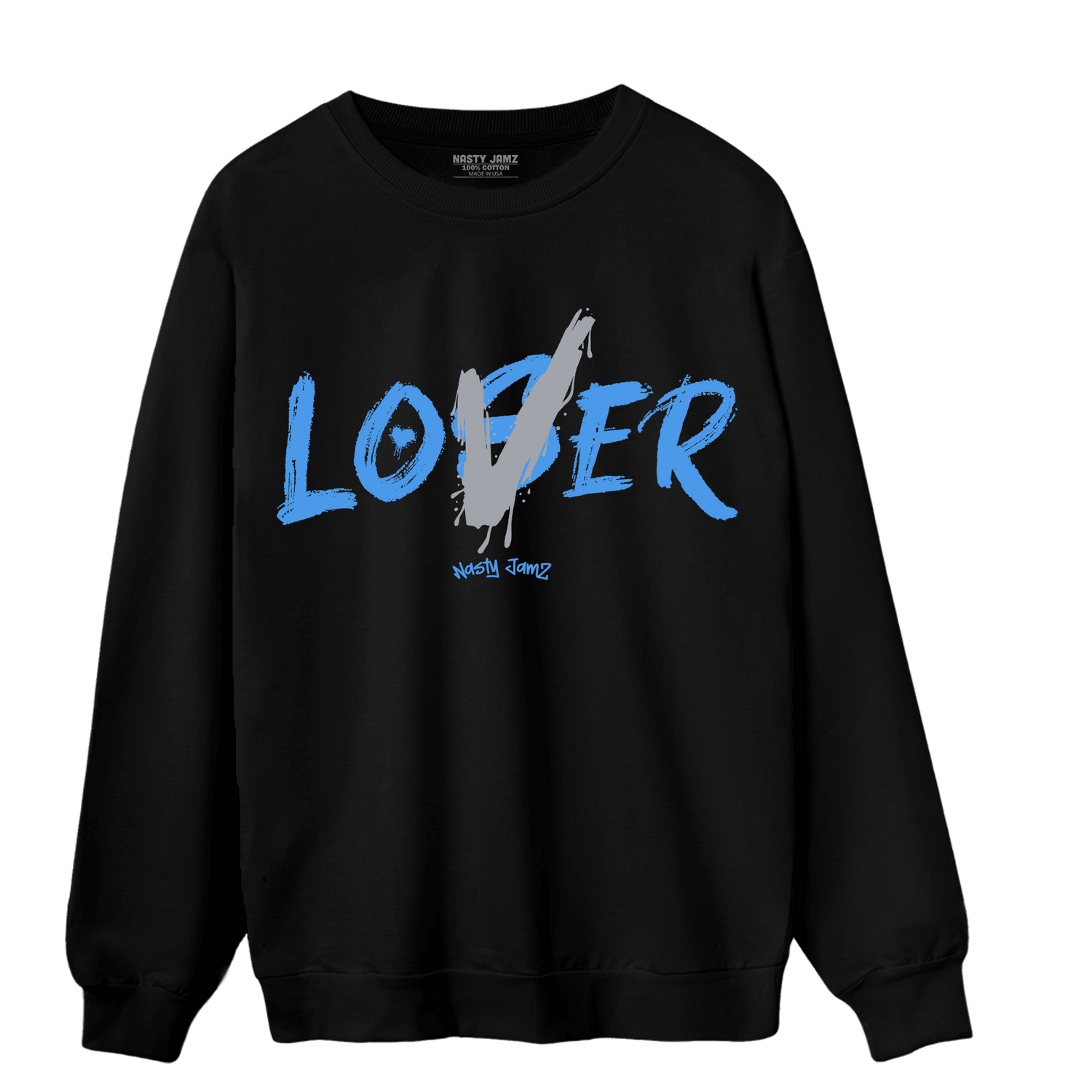 University Blue 5s Sweatshirt Match Loser Lover - NastyJamz