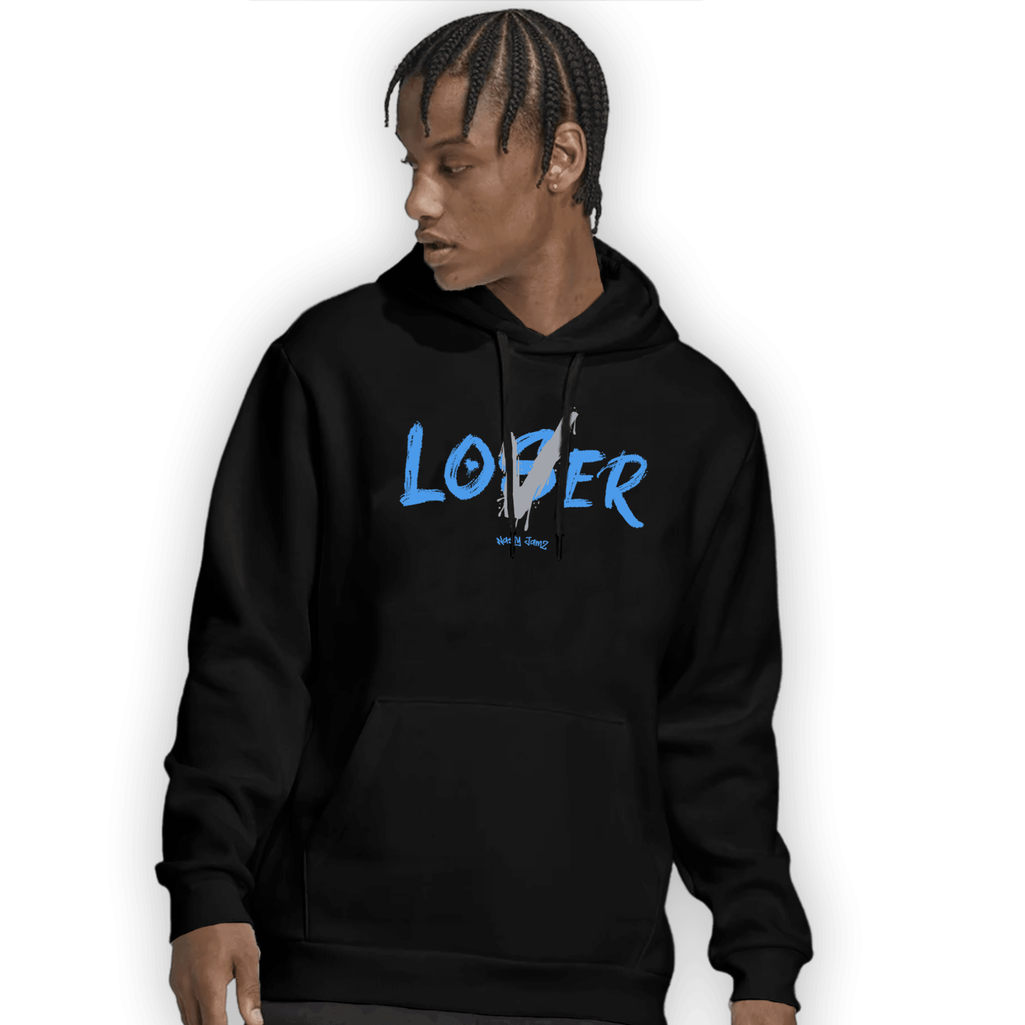 University Blue 5s Hoodie Match Loser Lover - NastyJamz
