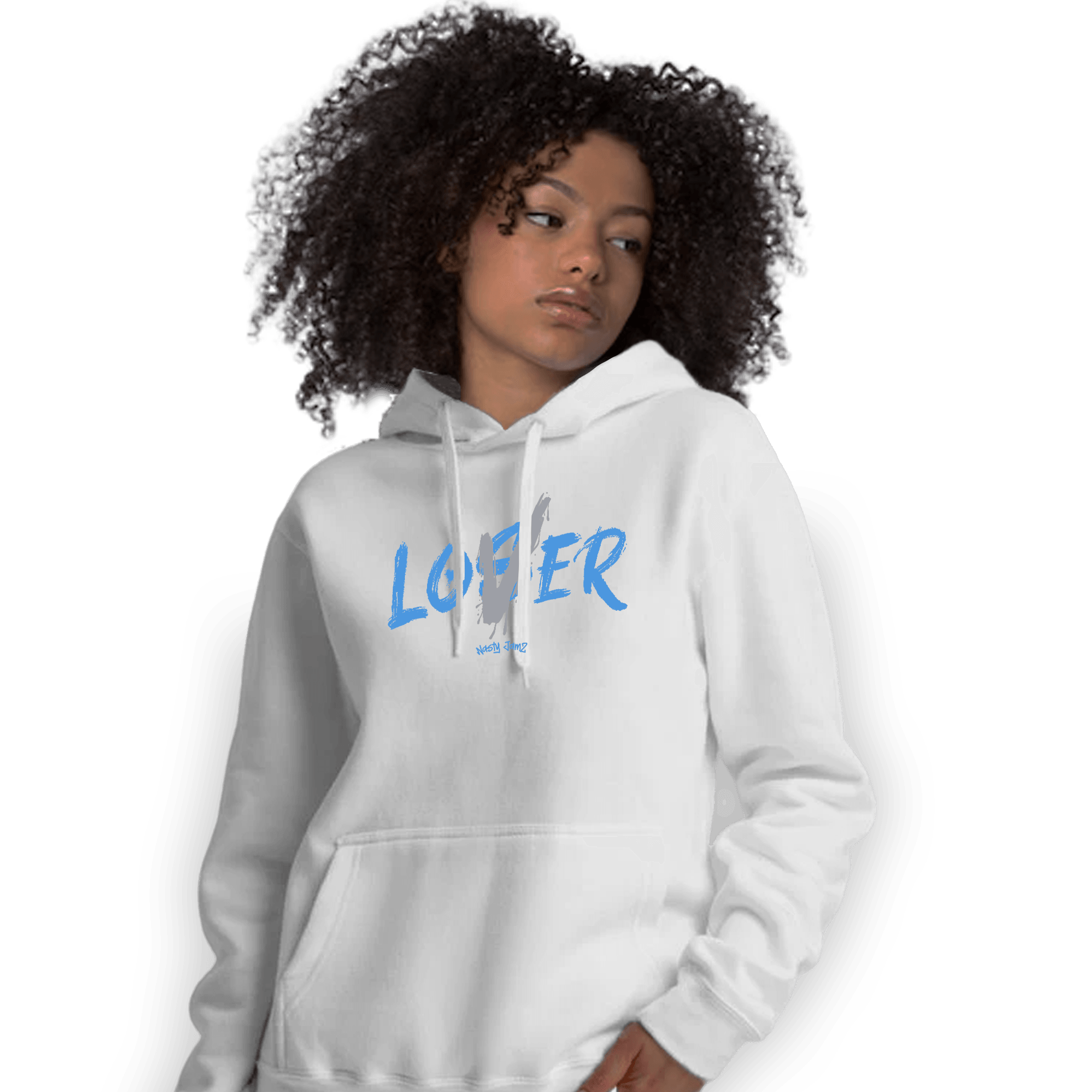 University Blue 5s Hoodie Match Loser Lover - NastyJamz