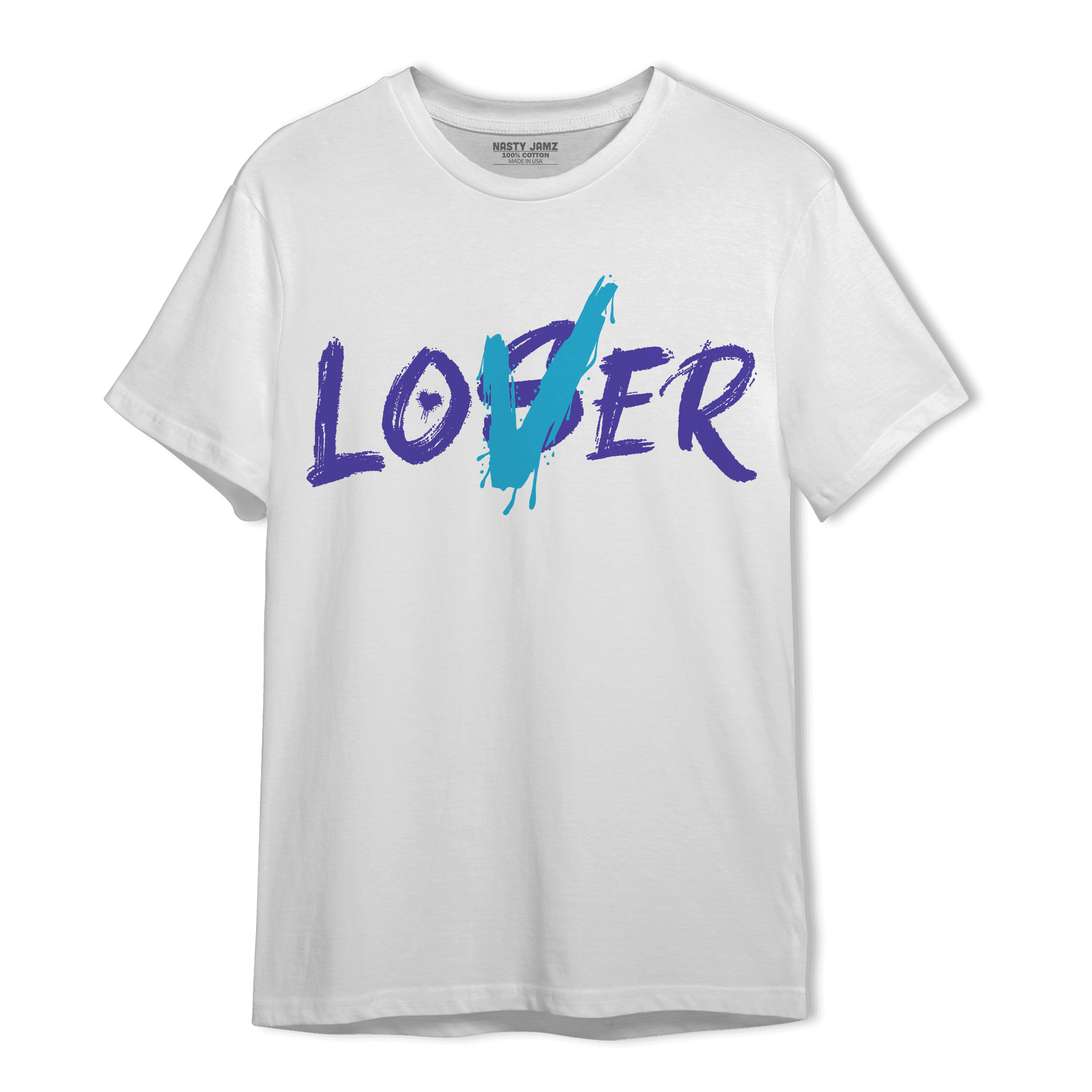 Aqua 6s T Shirt Match Loser Lover - NastyJamz