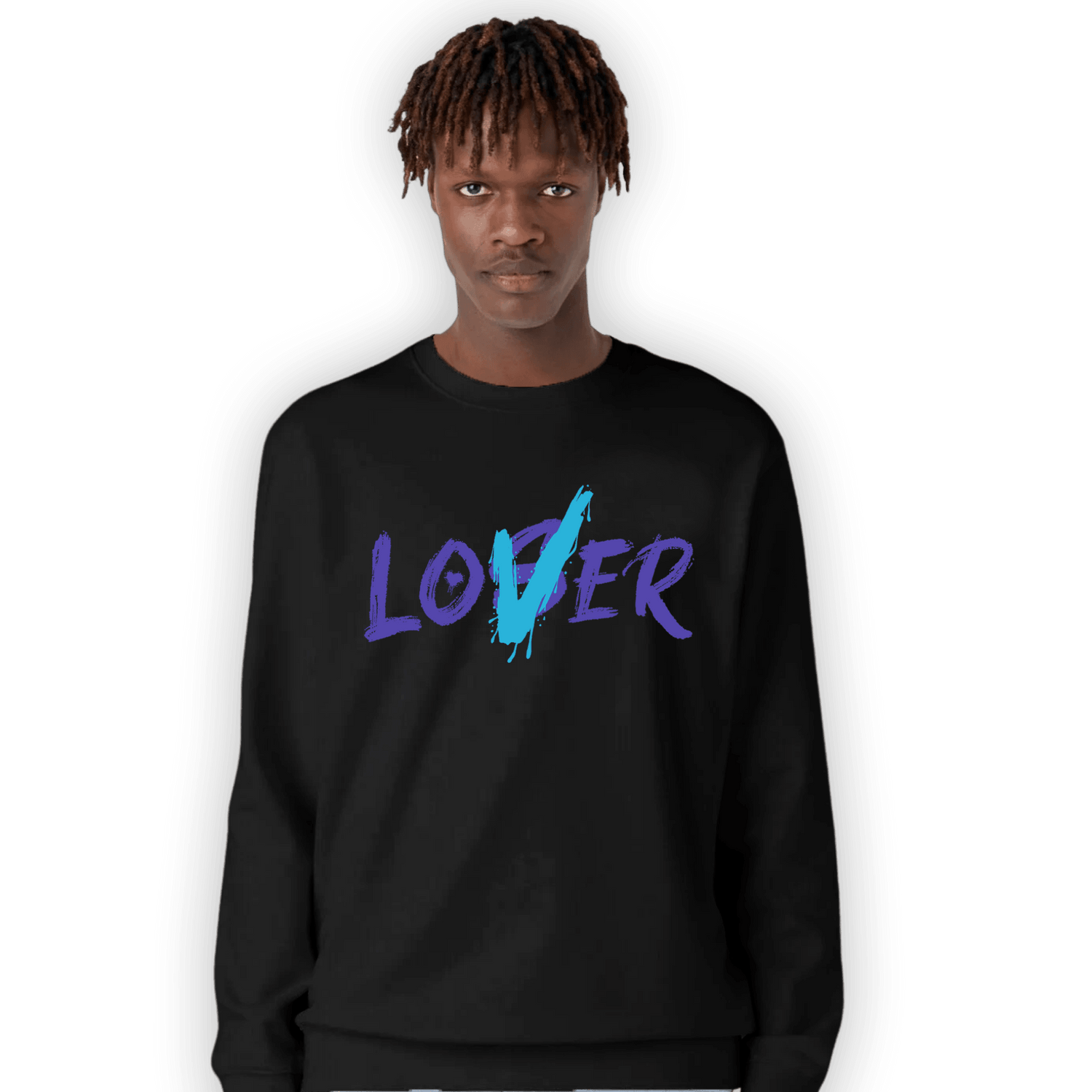 Aqua 6s Sweatshirt Match Loser Lover - NastyJamz