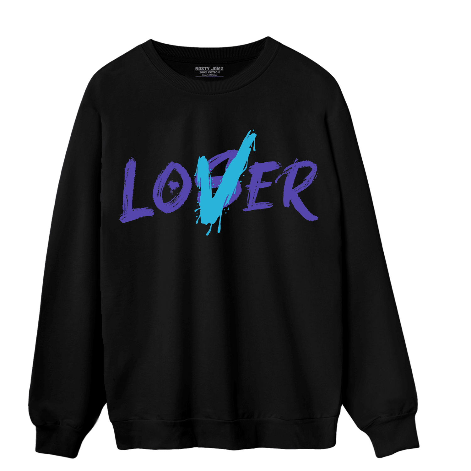 Aqua 6s Sweatshirt Match Loser Lover - NastyJamz