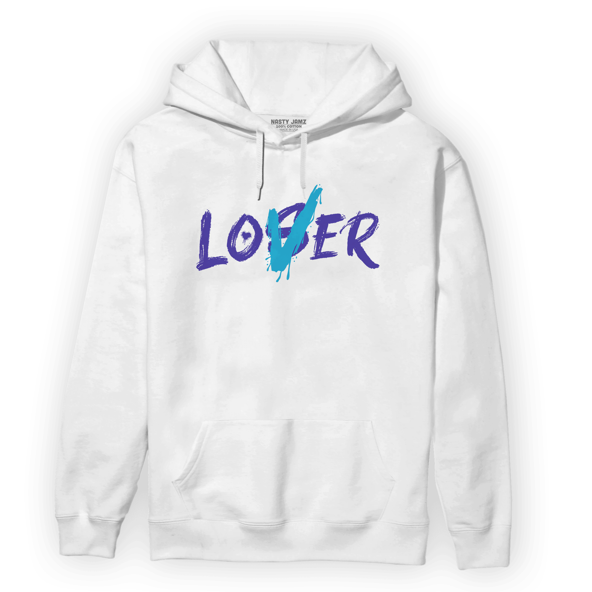 Aqua 6s Hoodie Match Loser Lover - NastyJamz
