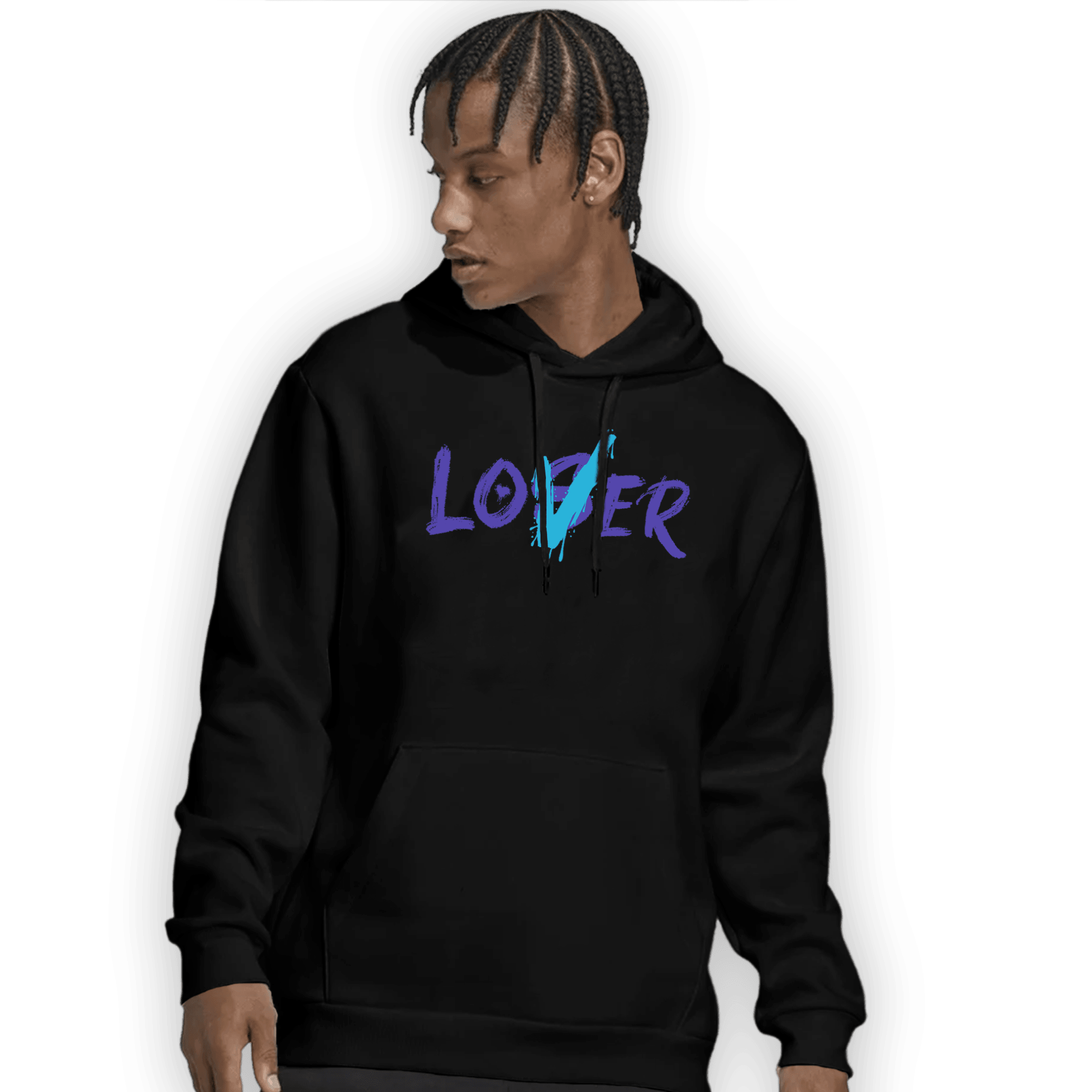 Aqua 6s Hoodie Match Loser Lover - NastyJamz