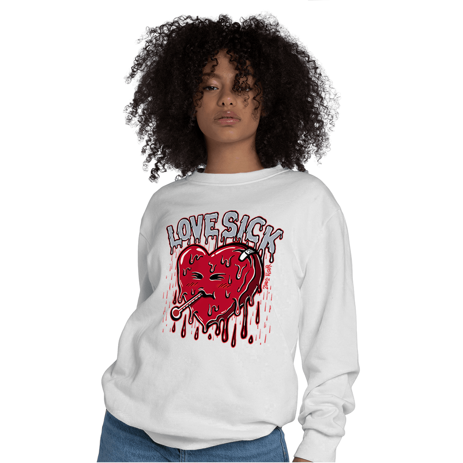 Cherry 11s Sweatshirt Match Love Sick - NastyJamz