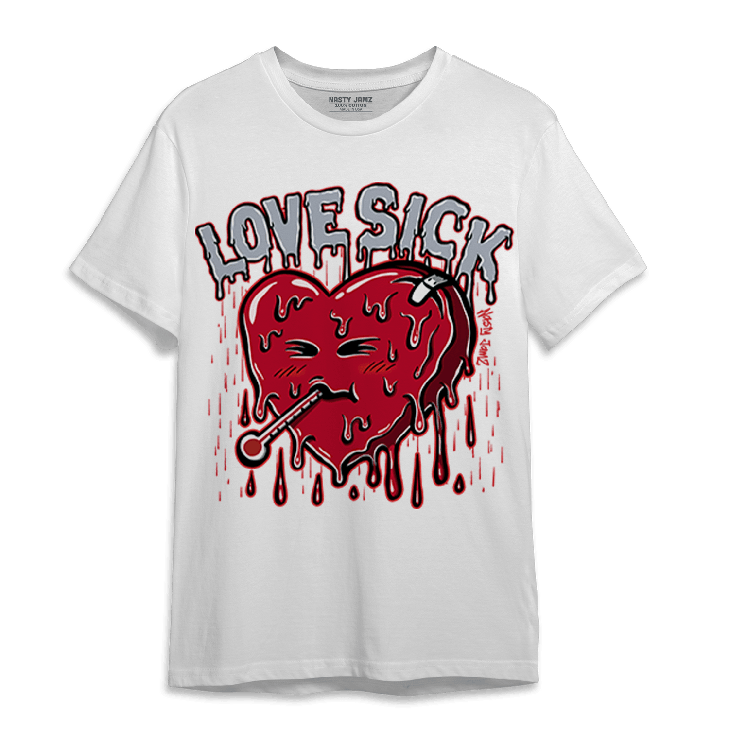 Cherry 11s T Shirt Match Love Sick - NastyJamz