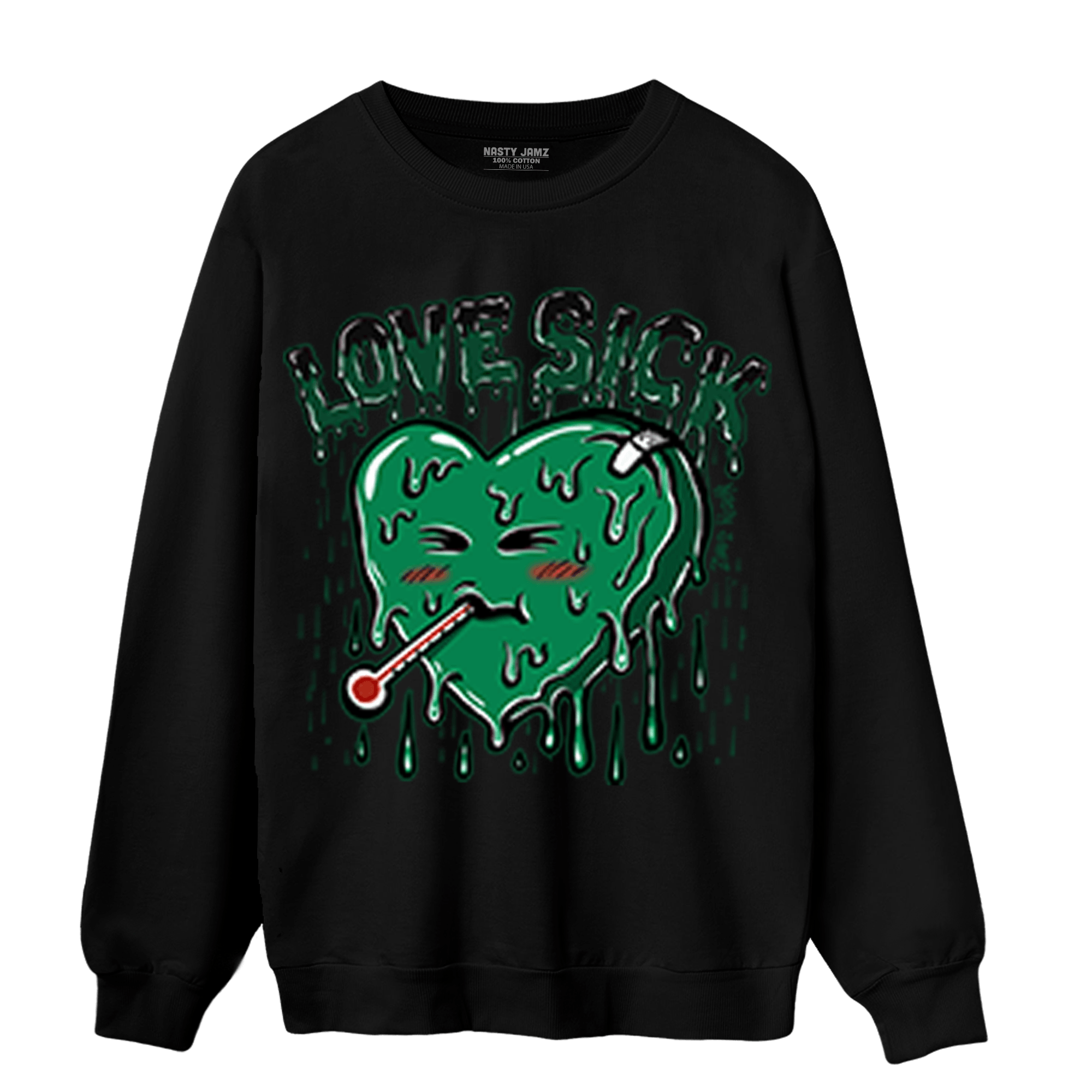 Celtic Lucky Green 1s Sweatshirt Match Love Sick - NastyJamz