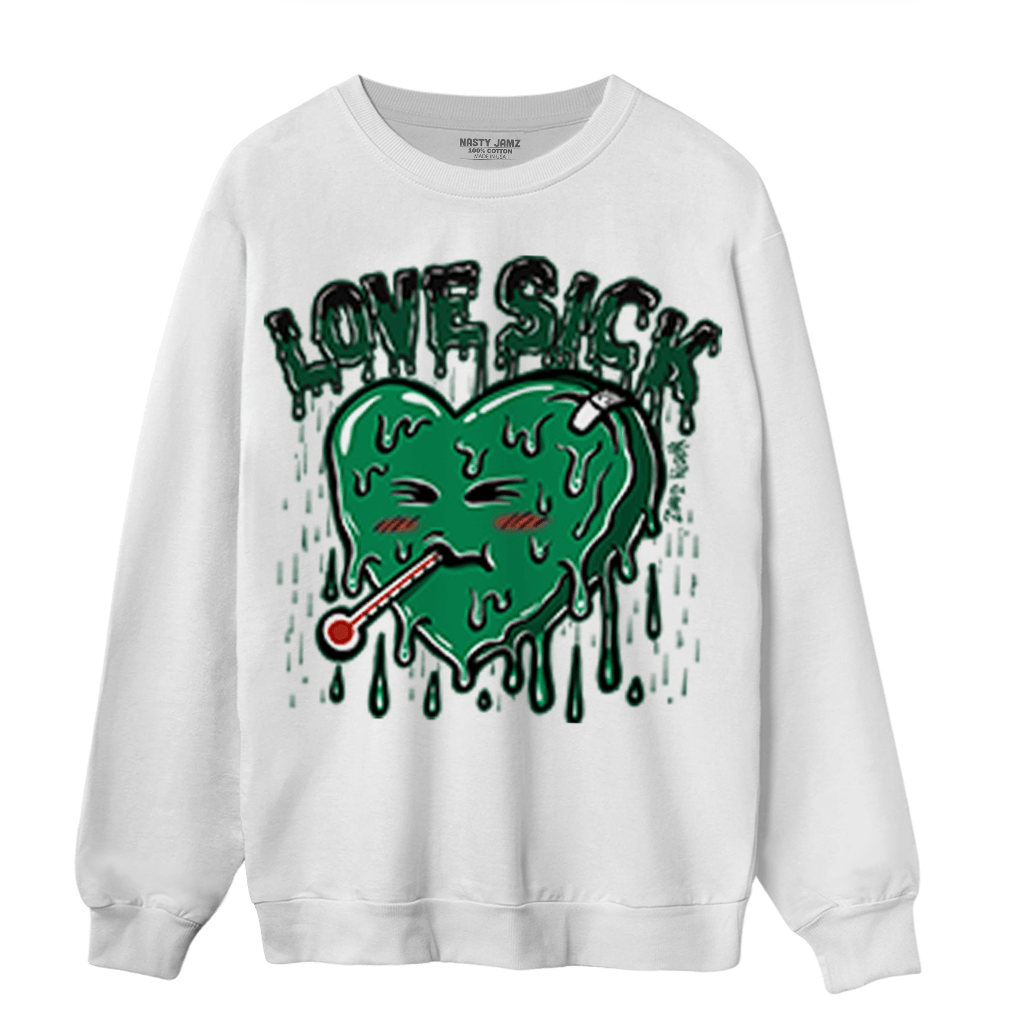 Celtic Lucky Green 1s Sweatshirt Match Love Sick - NastyJamz