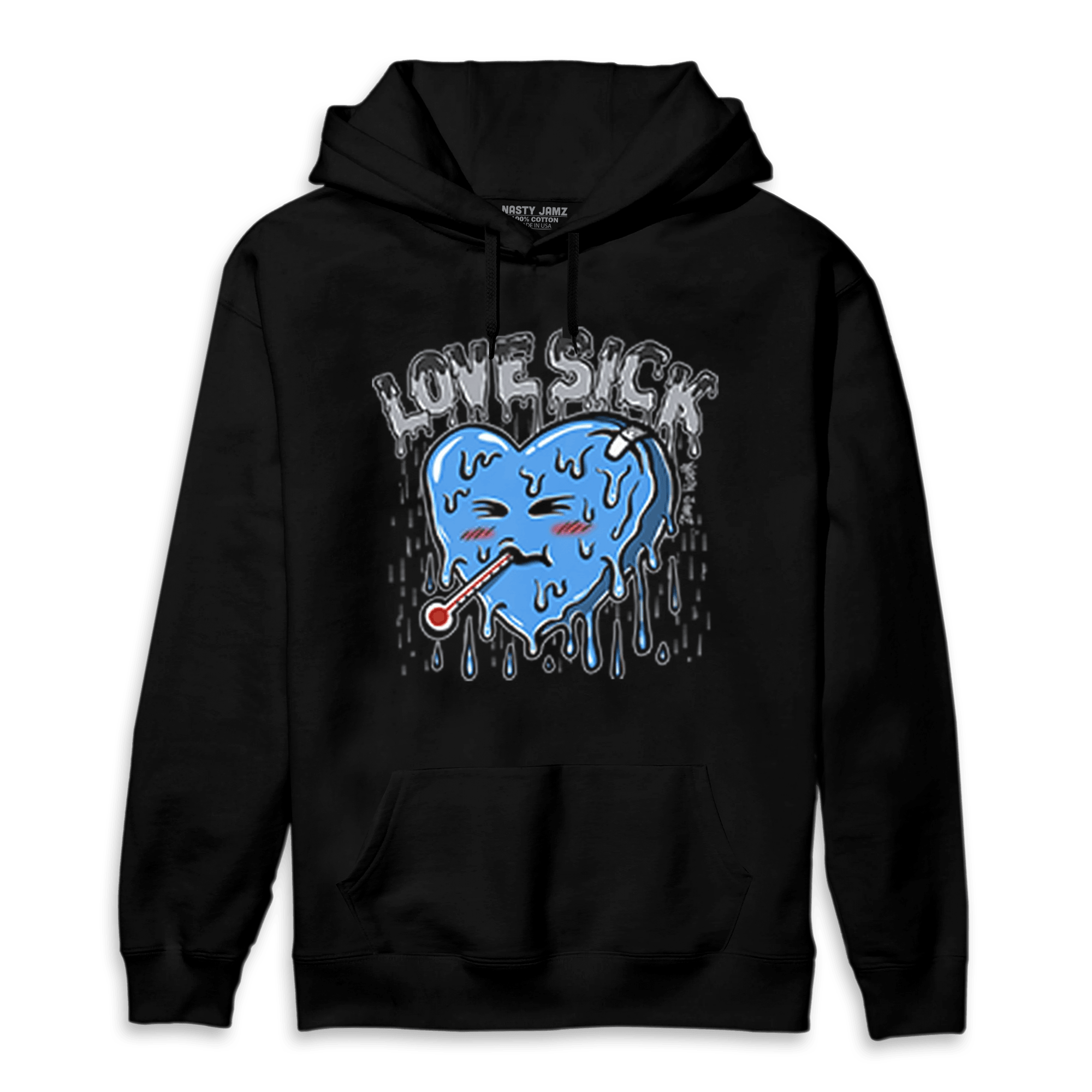 University Blue 5s Hoodie Match Love Sick - NastyJamz