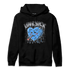 University Blue 5s Hoodie Match Love Sick - NastyJamz