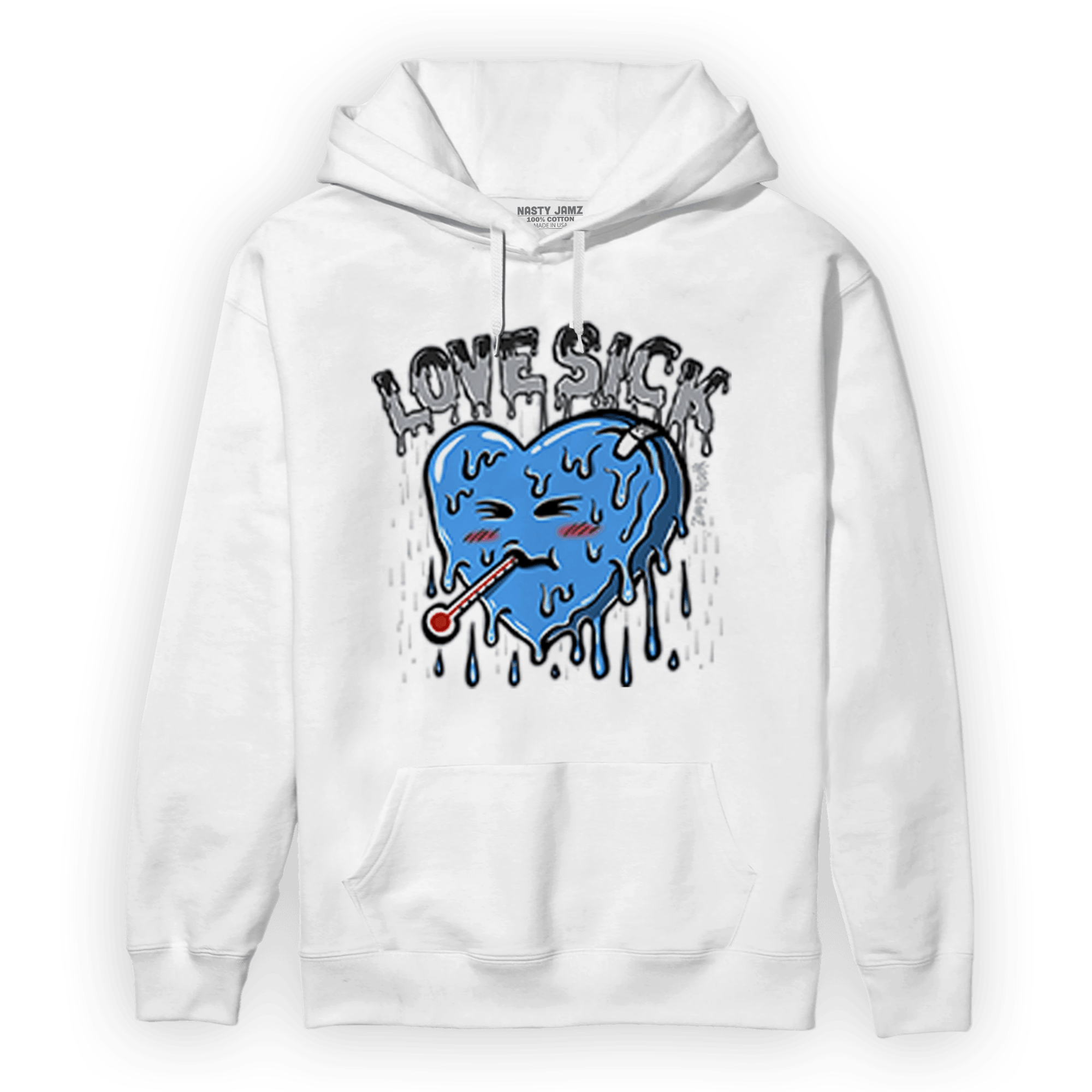 University Blue 5s Hoodie Match Love Sick - NastyJamz