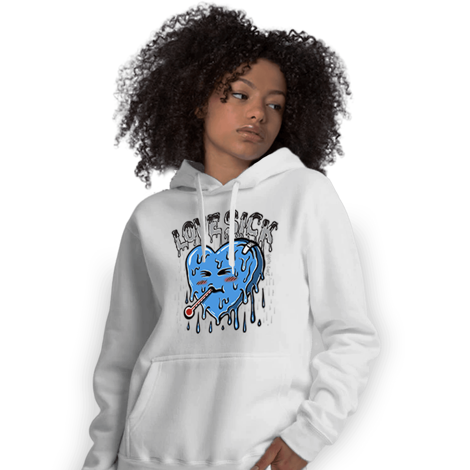 University Blue 5s Hoodie Match Love Sick - NastyJamz