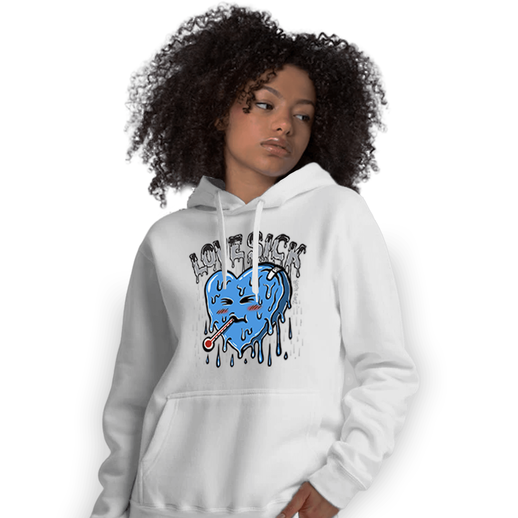 University Blue 5s Hoodie Match Love Sick - NastyJamz