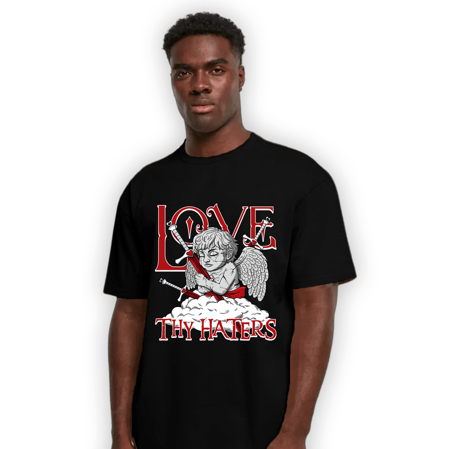 Cherry 11s T Shirt Match Love Thy Haters Angel - NastyJamz