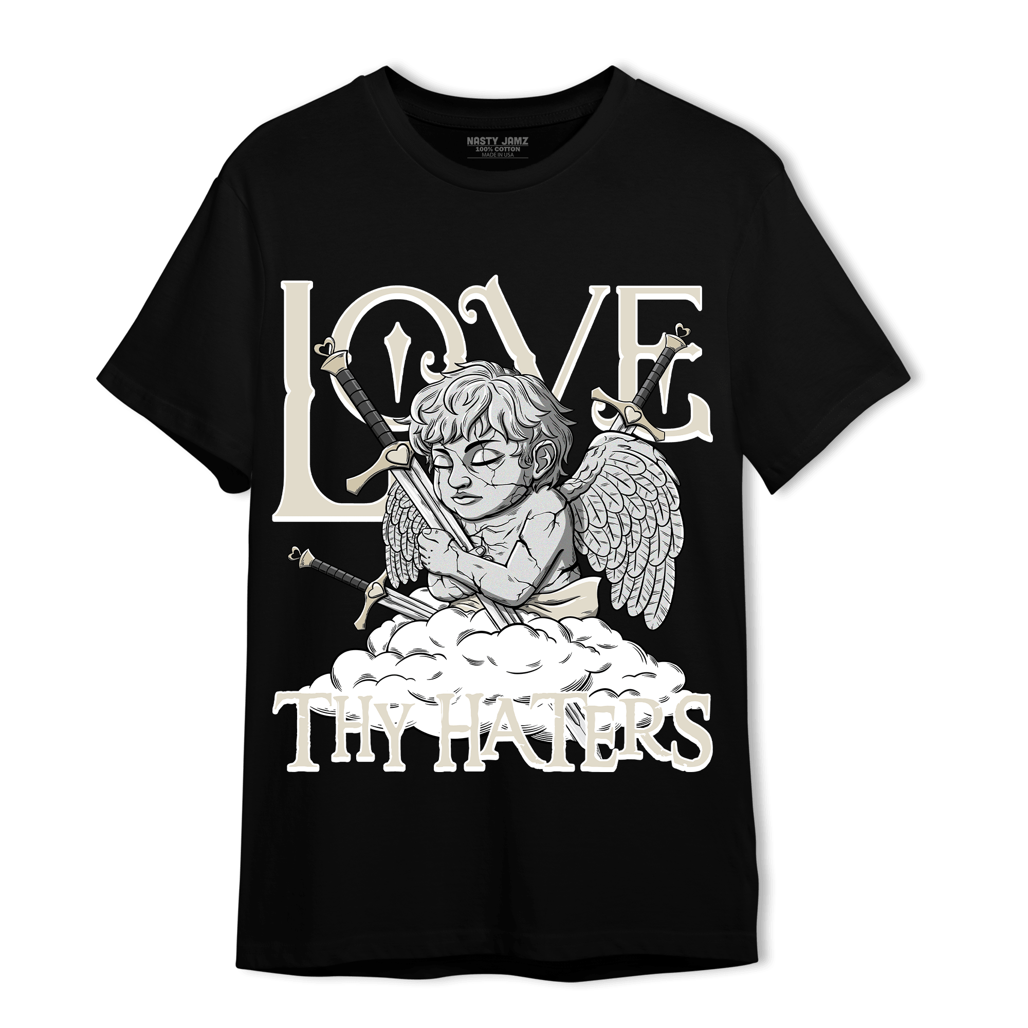 Gratitude 11s T Shirt Match Love Thy Haters Angel - NastyJamz