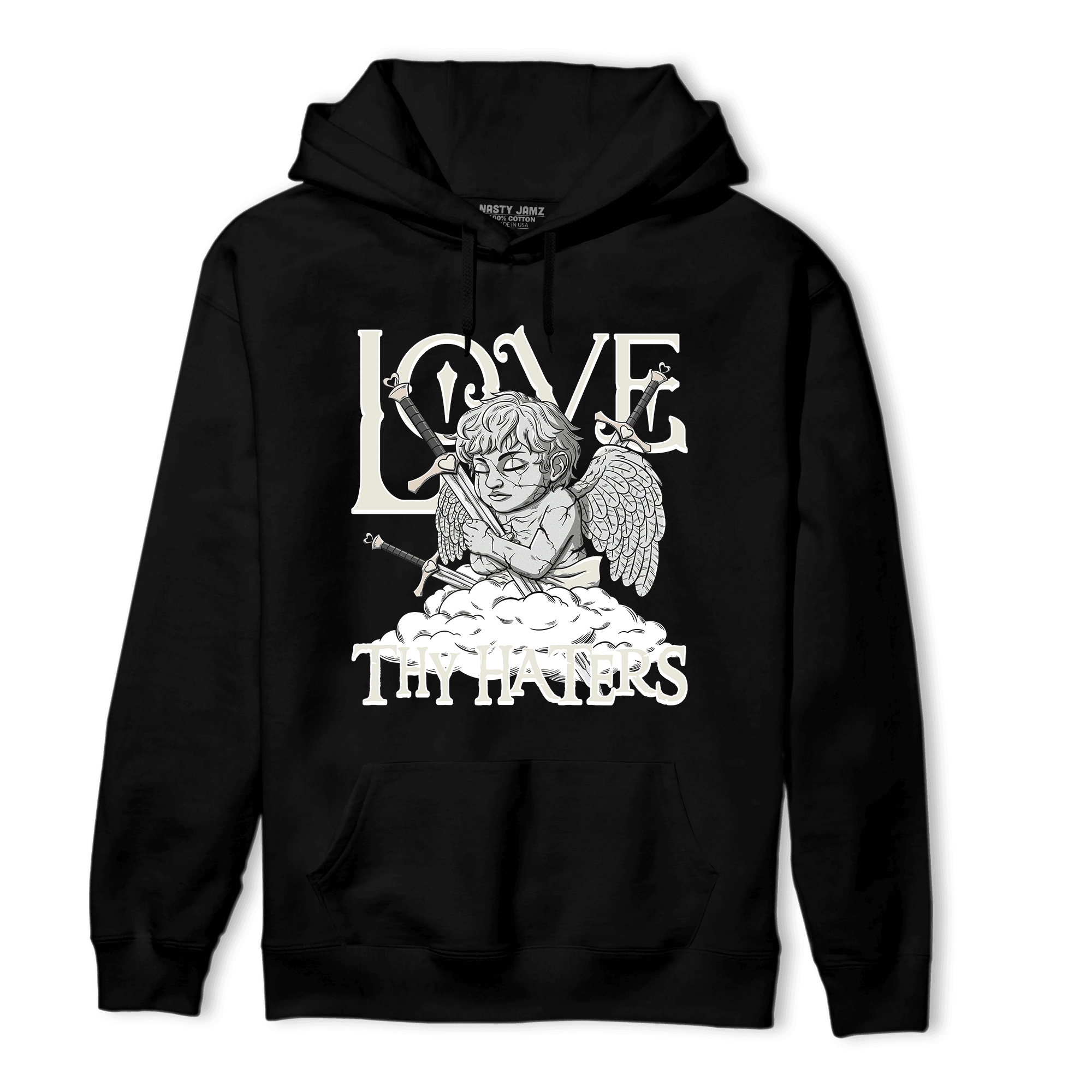 Neapolitan 11s Hoodie Match Love Thy Haters Angel - NastyJamz