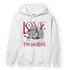 Cherry 12s Hoodie Match Love Thy Haters Angel - NastyJamz