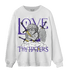 Field Purple 12s Sweatshirt Match Love Thy Haters Angel - NastyJamz