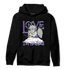 Field Purple 12s Hoodie Match Love Thy Haters Angel - NastyJamz