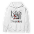 Black White 14s Hoodie Match Love Thy Haters Angel - NastyJamz