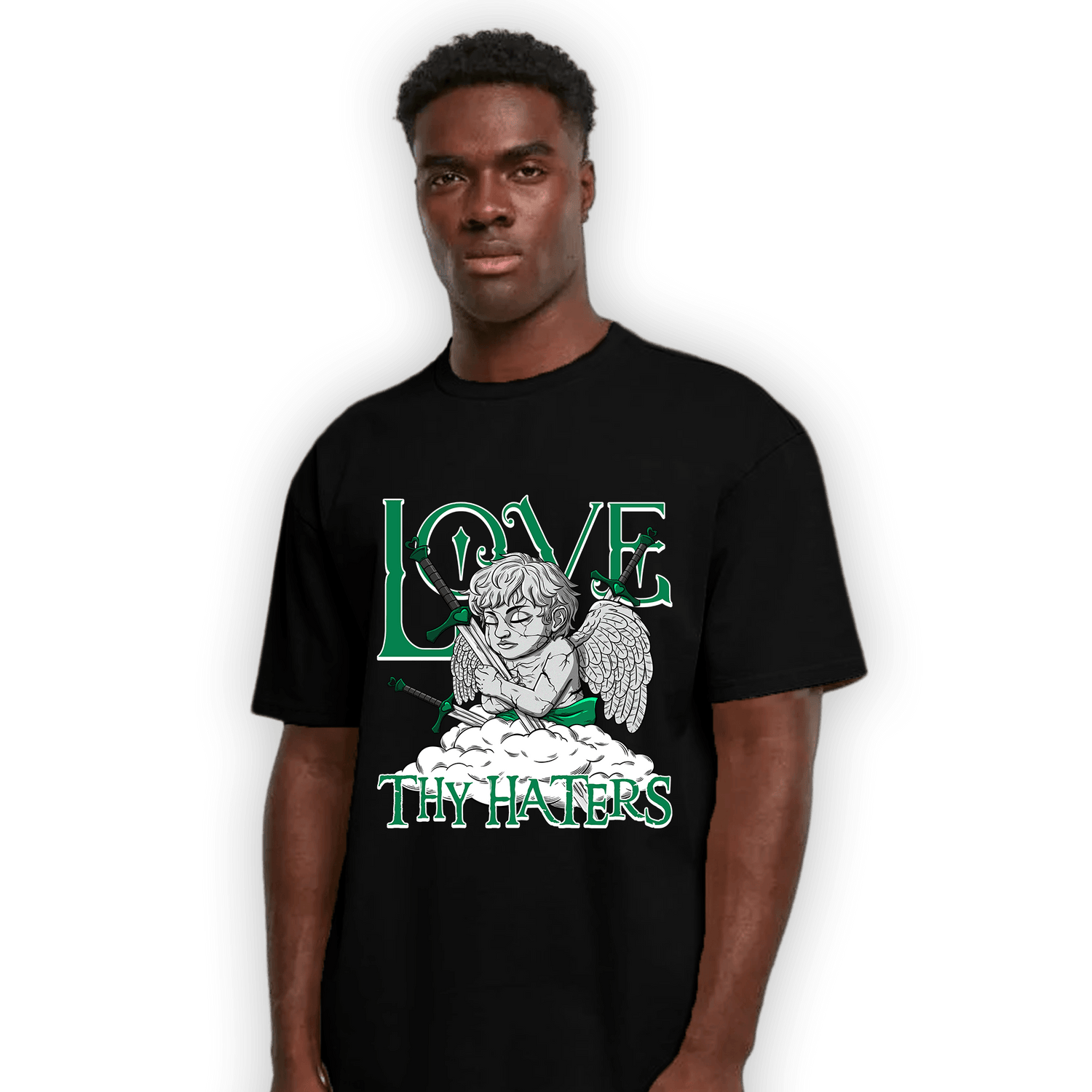 Celtic Lucky Green 1s T Shirt Match Love Thy Haters Angel - NastyJamz