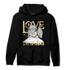 Mid SE Black Gold 1s Hoodie Match Love Thy Haters Angel - NastyJamz