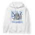 University Blue Toe 1s Hoodie Match Love Thy Haters Angel - NastyJamz