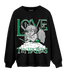 Lucky Green 3s Sweatshirt Match Love Thy Haters Angel - NastyJamz