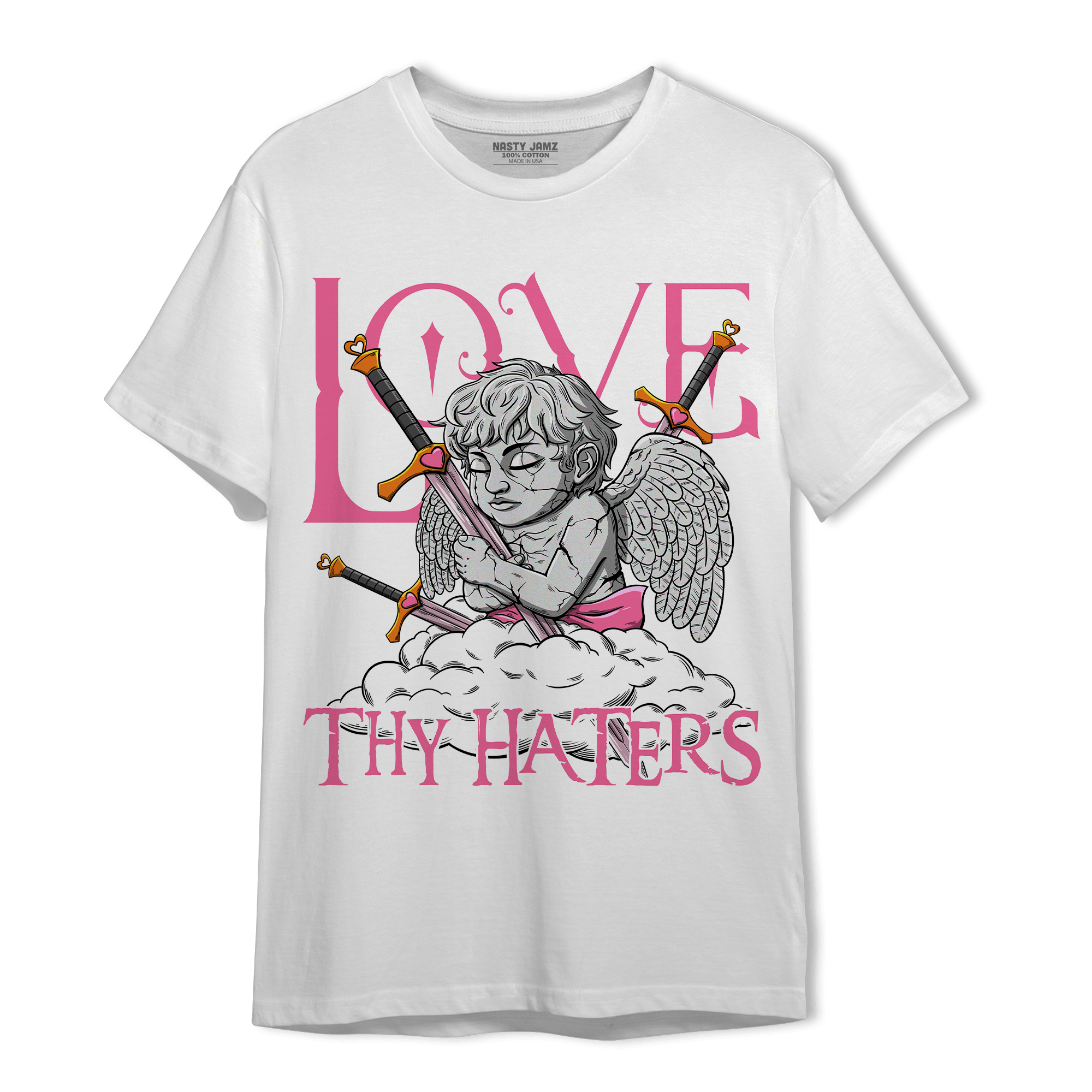 SB Dunk Blossom T Shirt Match Love Thy Haters Angel - NastyJamz