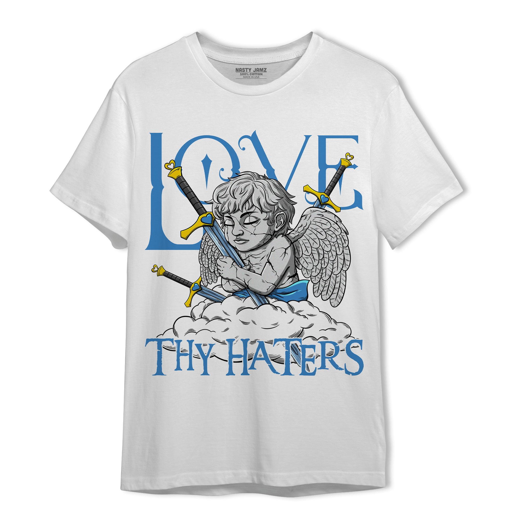 SB Dunk Bubbles T Shirt Match Love Thy Haters Angel - NastyJamz