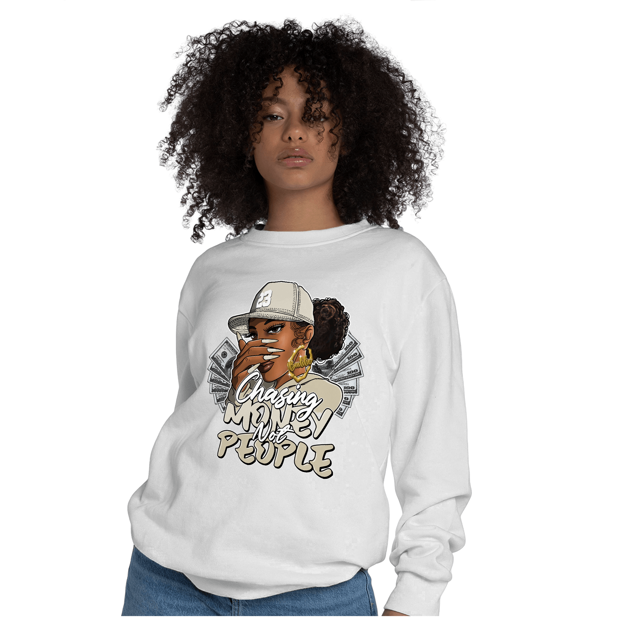 Gratitude 11s Sweatshirt Match Melanin Chasing Money - NastyJamz
