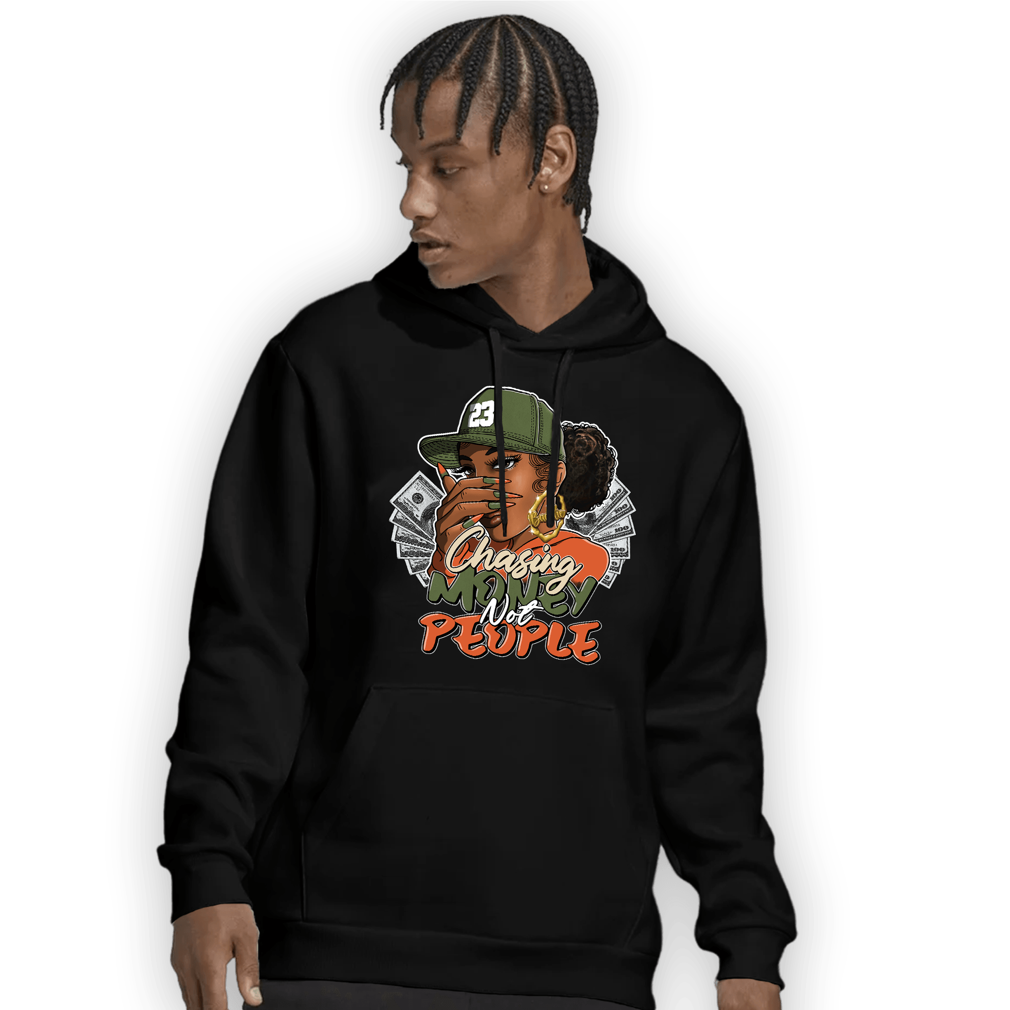 High OG Celadon 1s Hoodie Match Melanin Chasing Money - NastyJamz