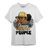 Mid SE Black Gold 1s T Shirt Match Melanin Chasing Money - NastyJamz