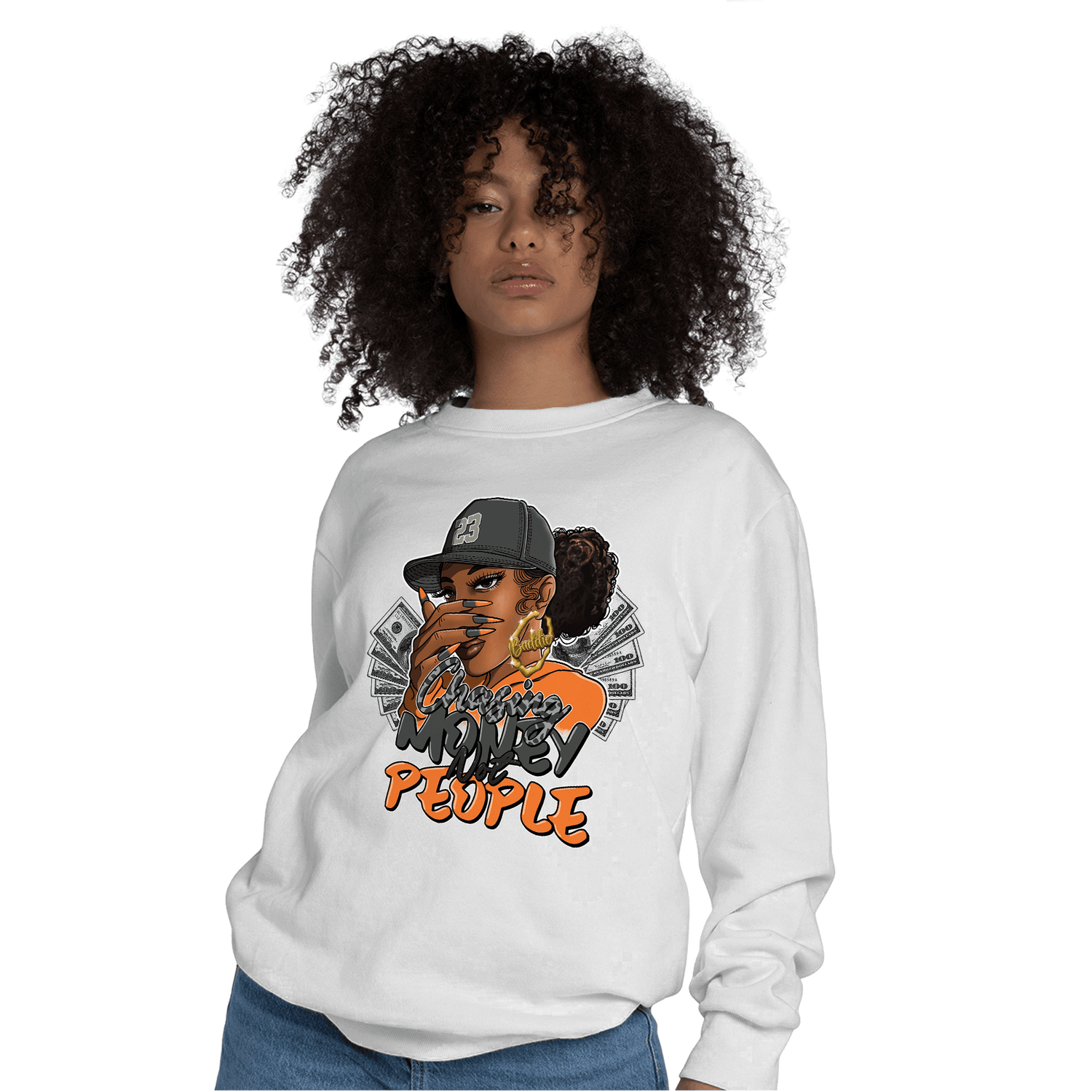 Fear Pack 3s Sweatshirt Match Melanin Chasing Money - NastyJamz