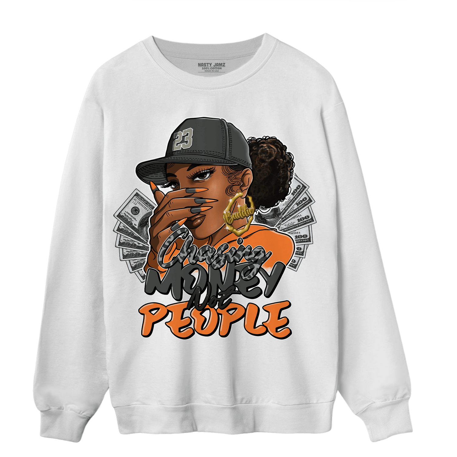 Fear Pack 3s Sweatshirt Match Melanin Chasing Money - NastyJamz