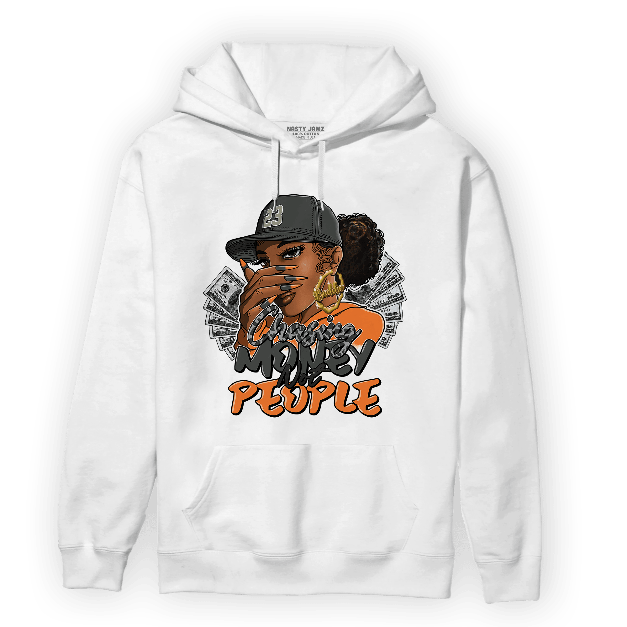 Fear Pack 3s Hoodie Match Melanin Chasing Money - NastyJamz