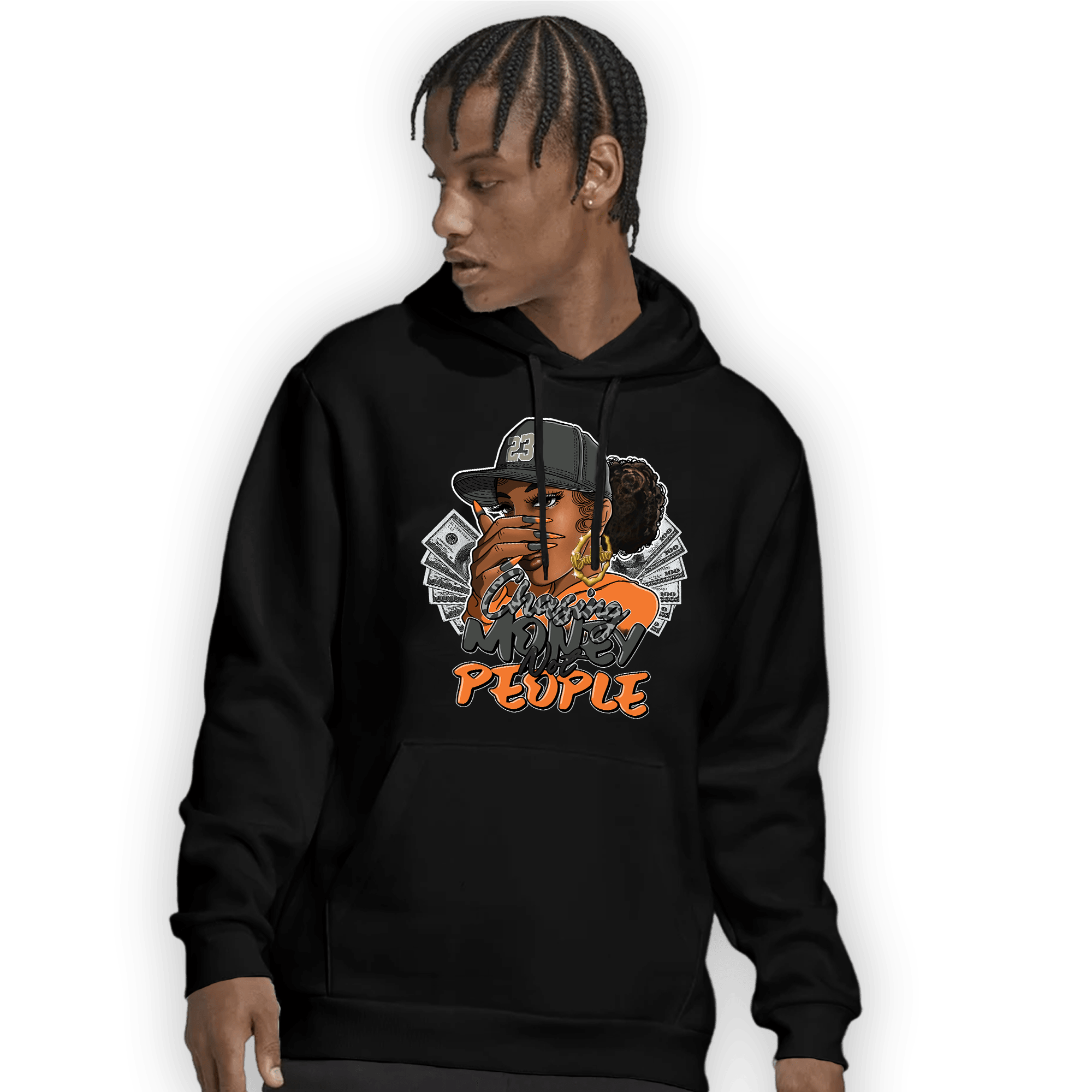 Fear Pack 3s Hoodie Match Melanin Chasing Money - NastyJamz