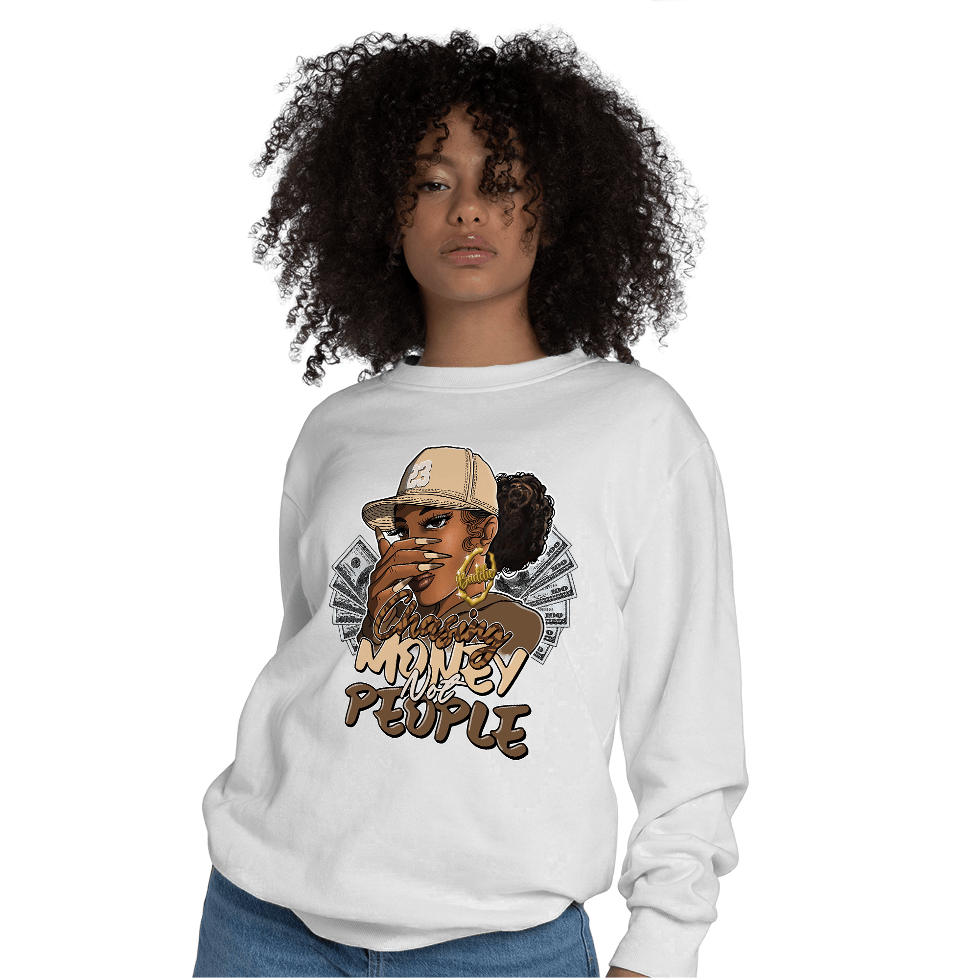 Palomino 3s Sweatshirt Match Melanin Chasing Money - NastyJamz