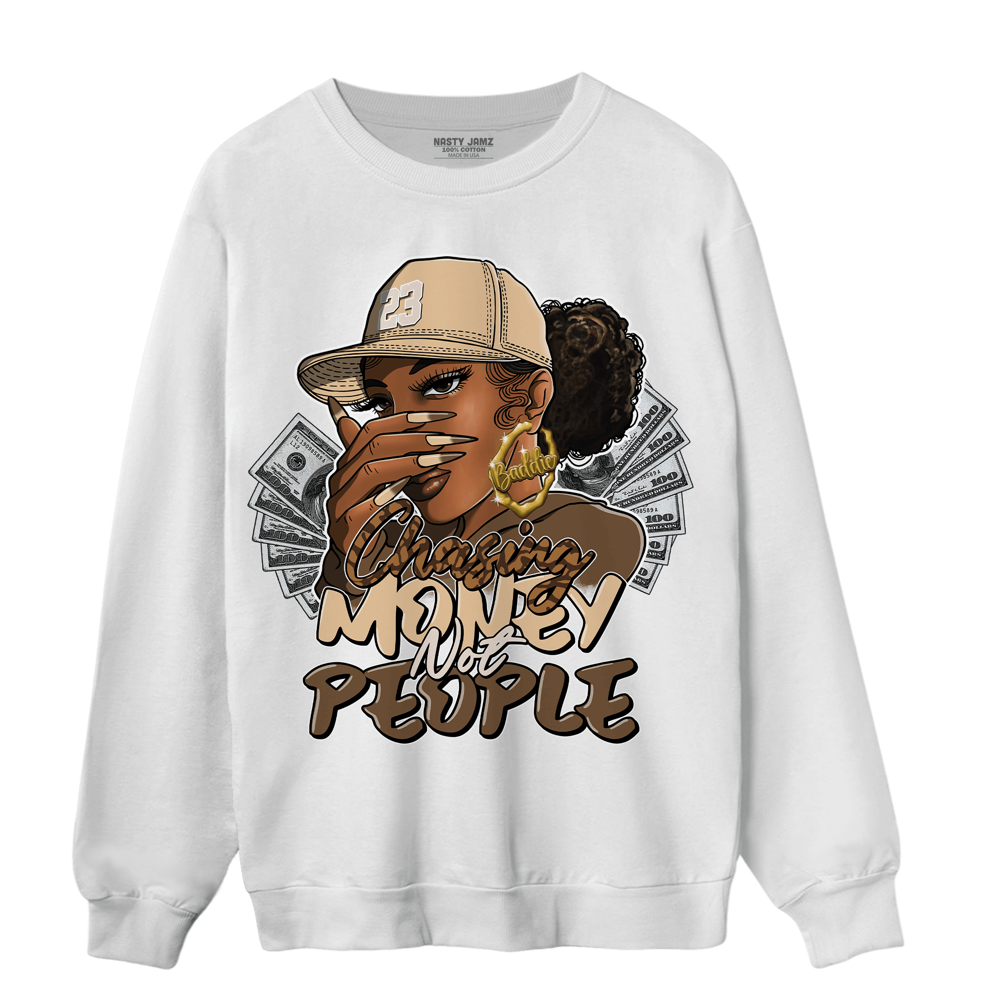 Palomino 3s Sweatshirt Match Melanin Chasing Money - NastyJamz