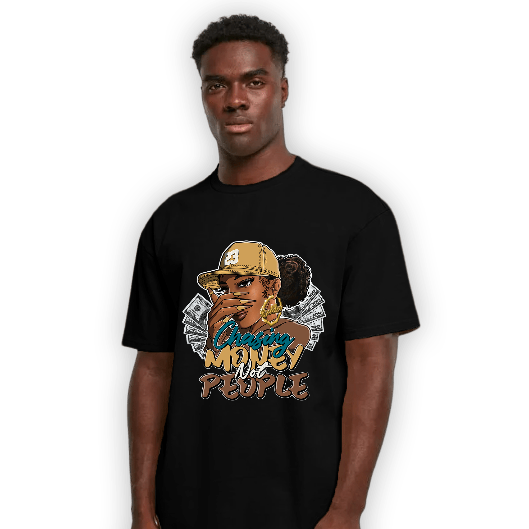 Cacao Wow 4s T Shirt Match Melanin Chasing Money - NastyJamz