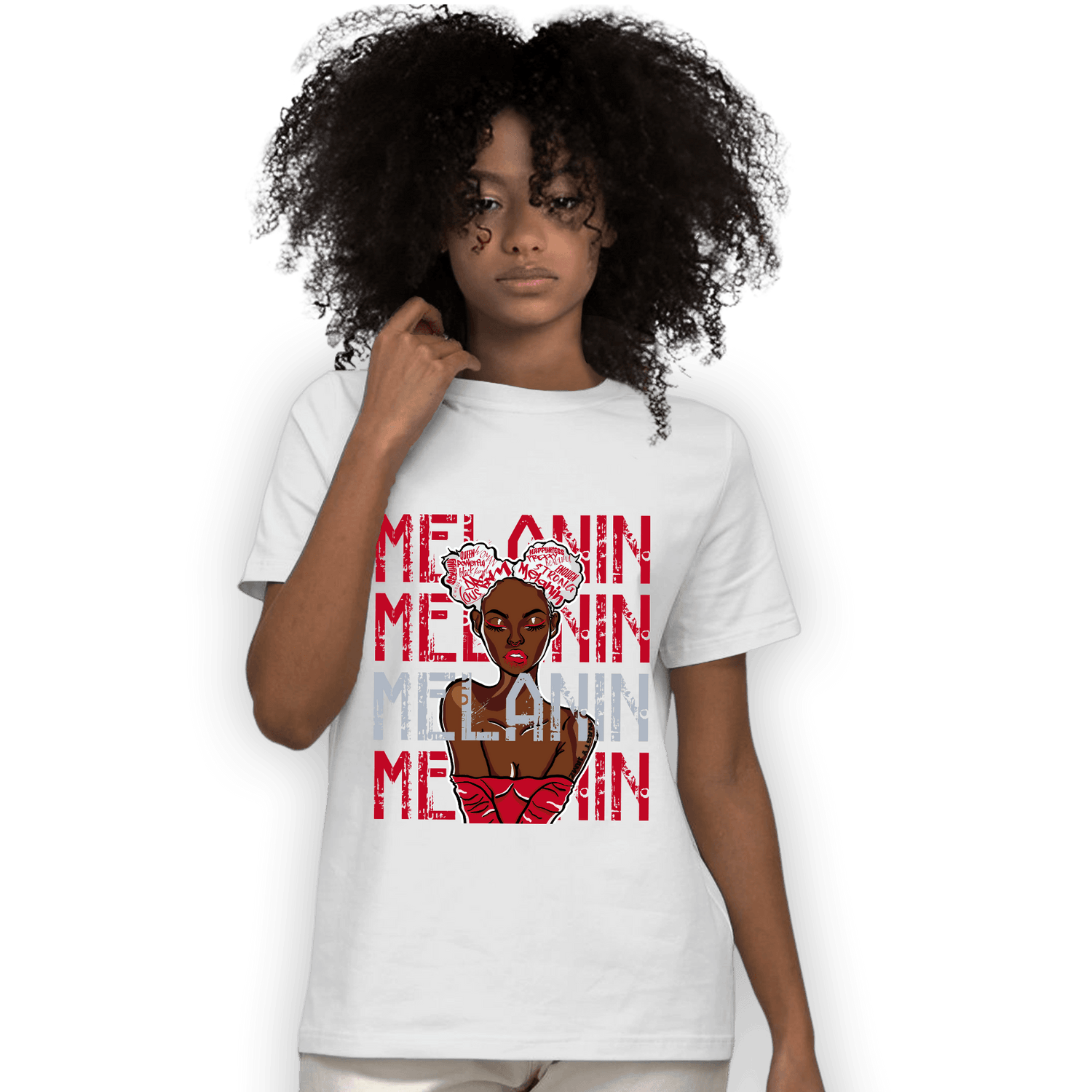 Cherry 11s T Shirt Match Melanin Girl - NastyJamz