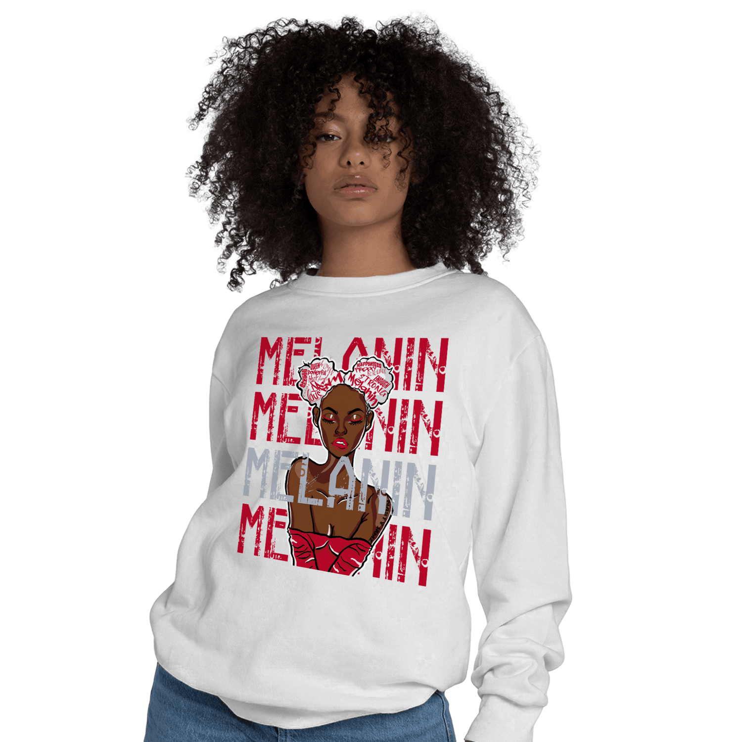 Cherry 11s Sweatshirt Match Melanin Girl - NastyJamz